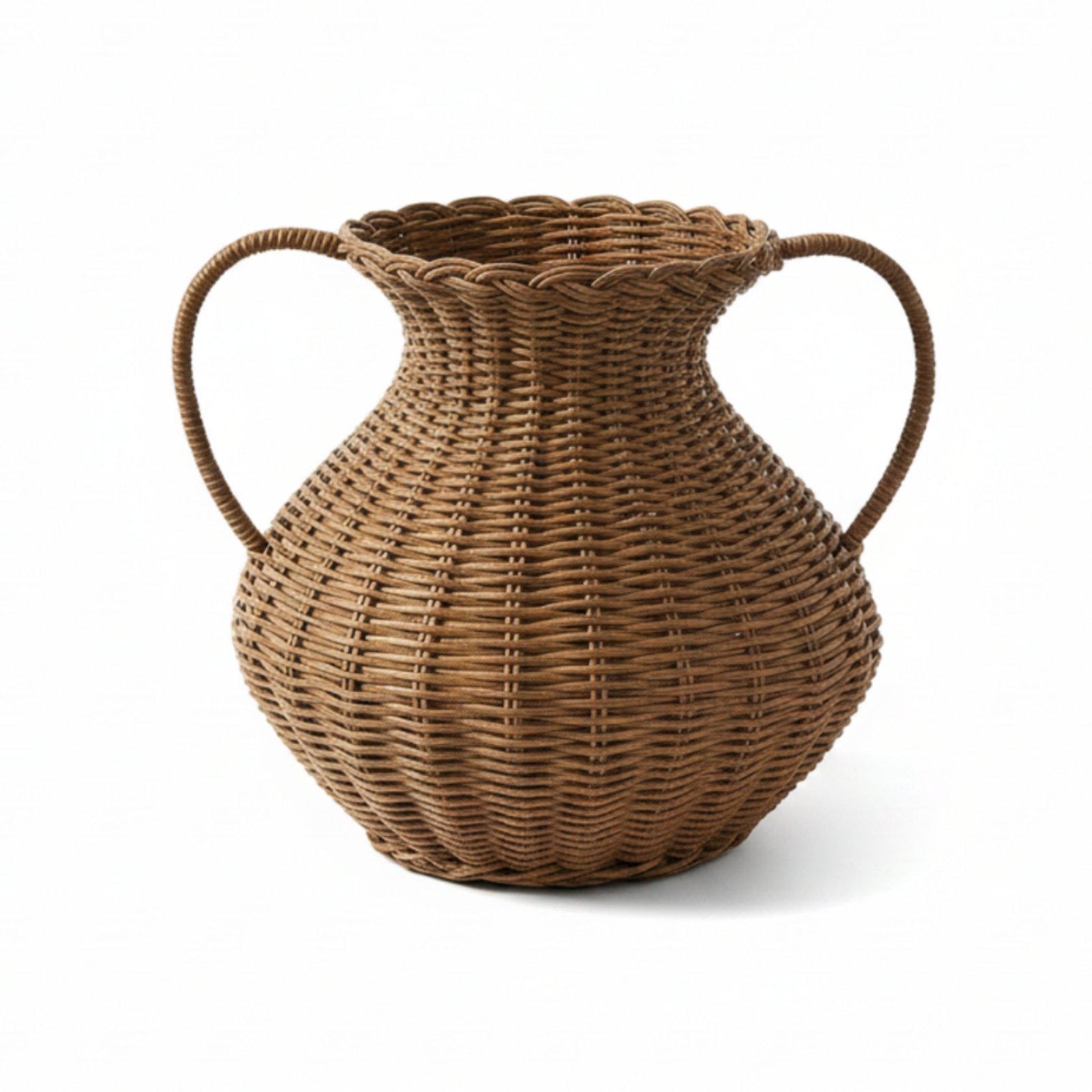 Woven Rattan Vase