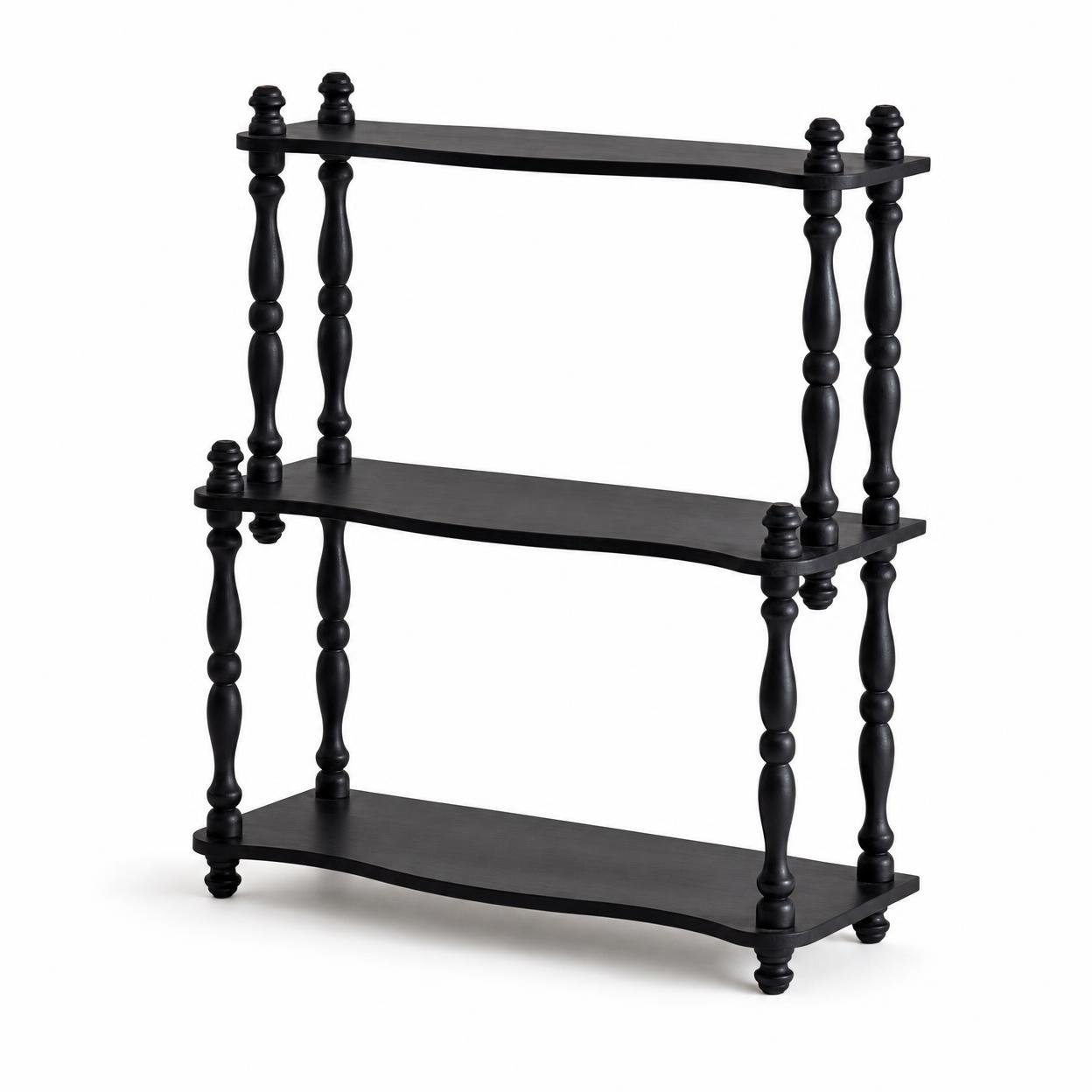 Solid Wood Desktop Storage Shelf