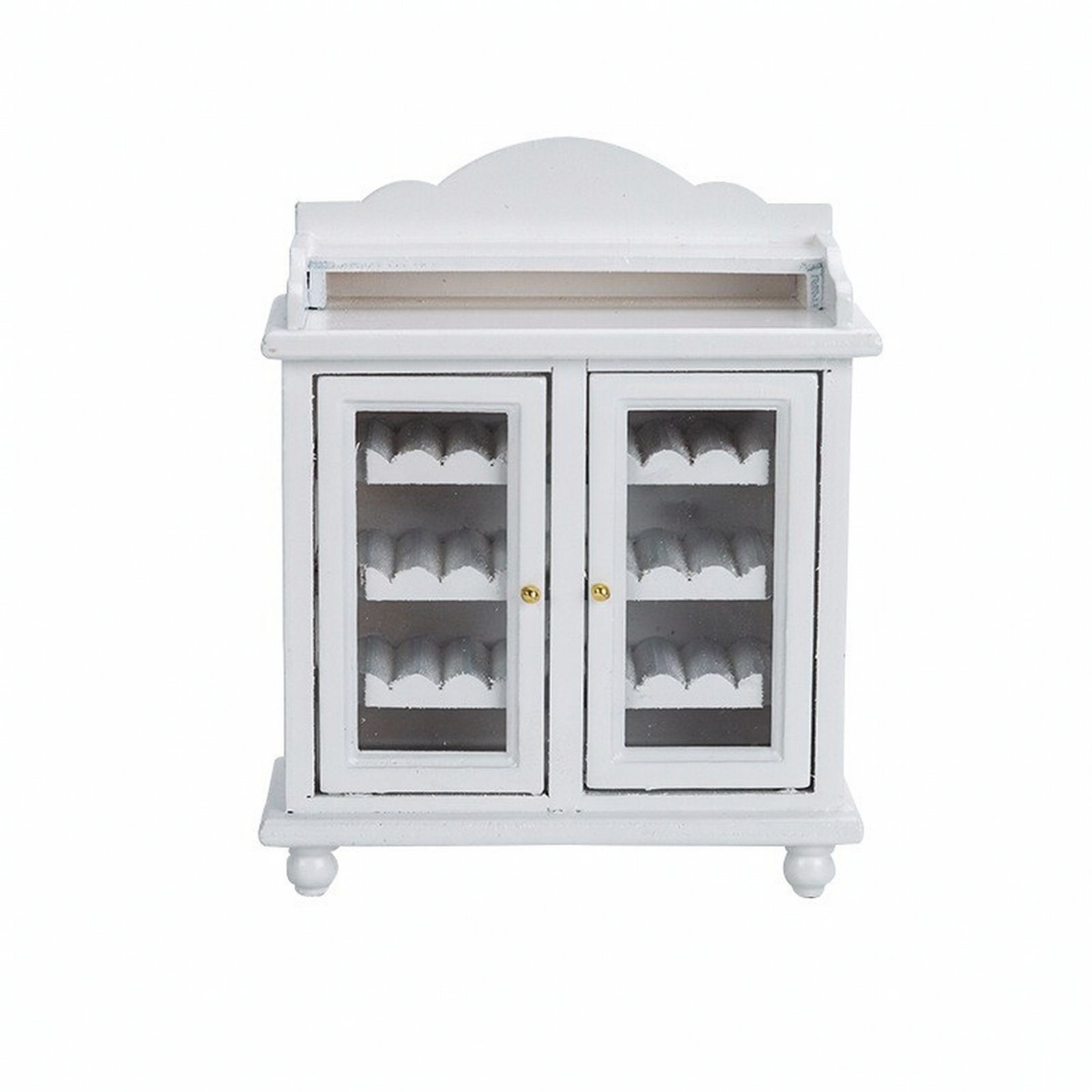 Miniature Wooden Bookcase Cabinet
