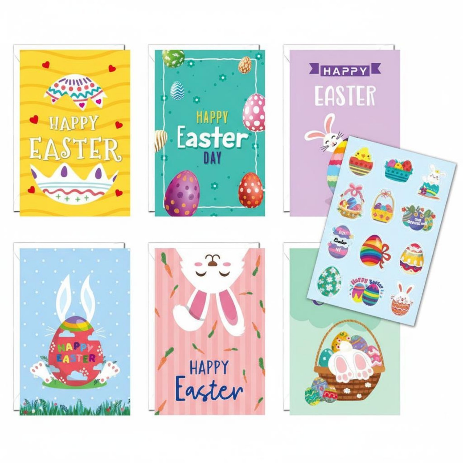 12-Piece Easter Wishes Card Set