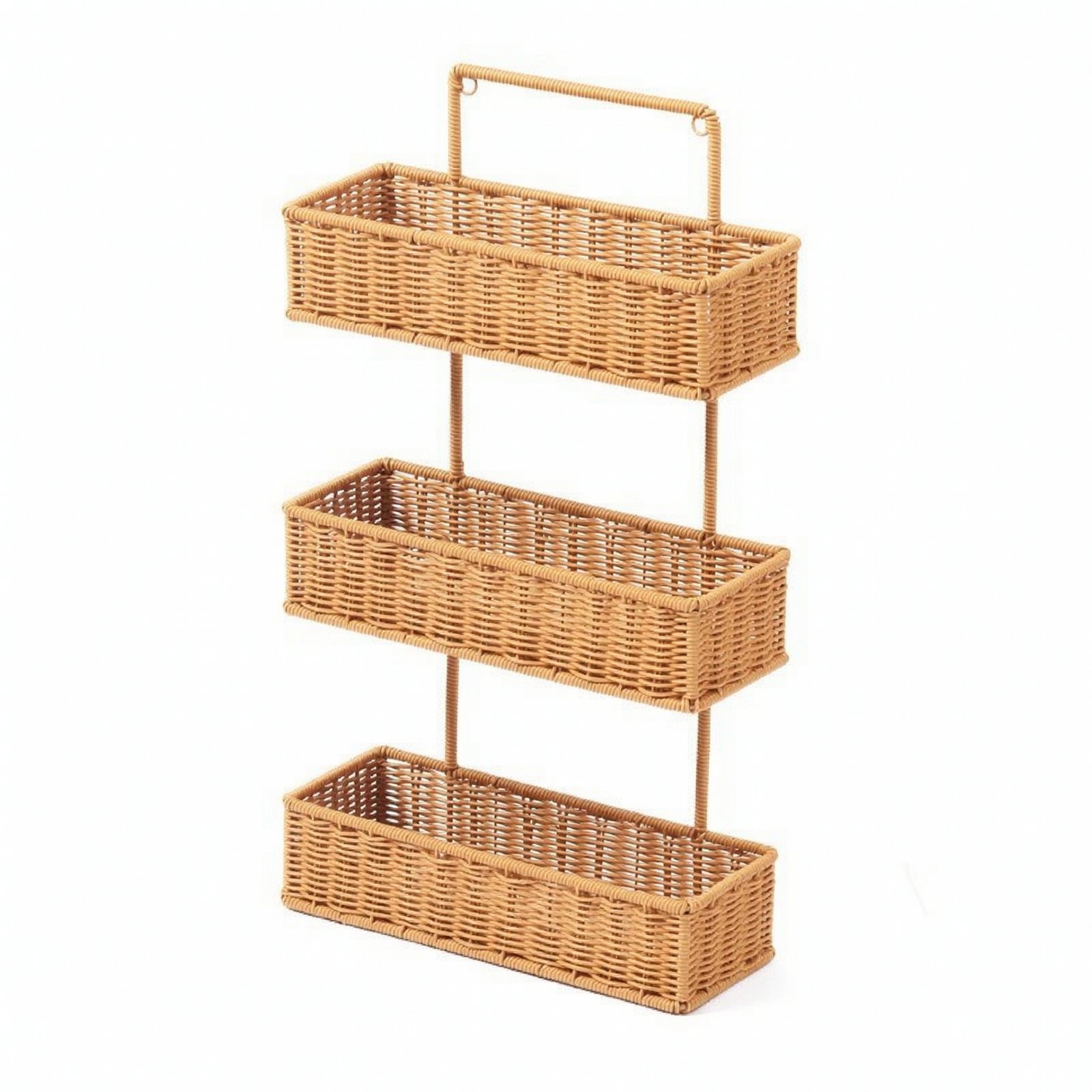 Wall-Mounted Storage Basket – Rect 3 Tier Tea
