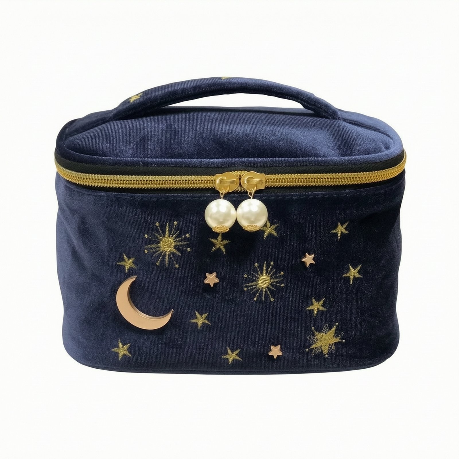 Velvet Cosmetic Bag with Tassel