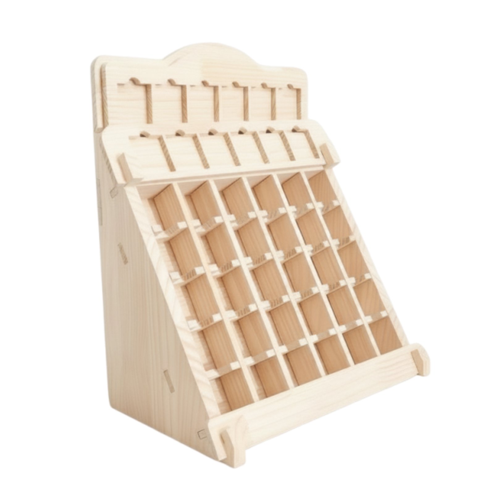 Slanted Card Display Rack