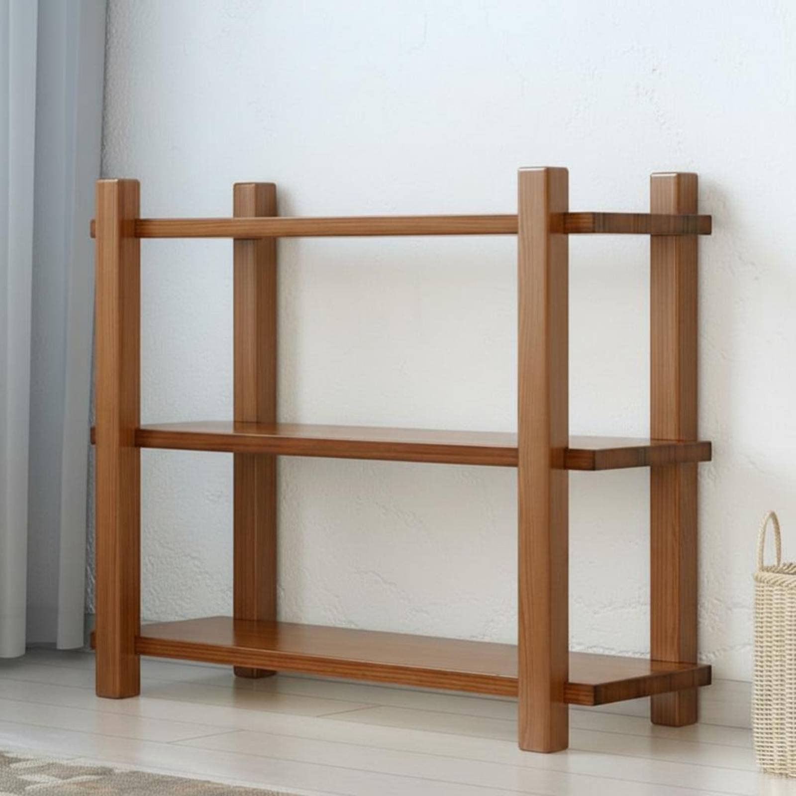 3-Tier Wooden Shelving Unit