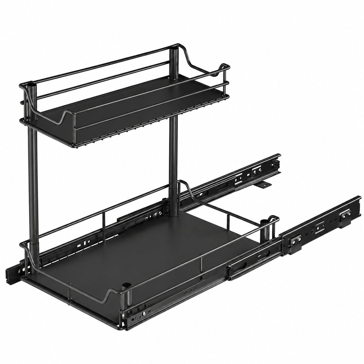 2-Tier Pull-Out Kitchen Organizer