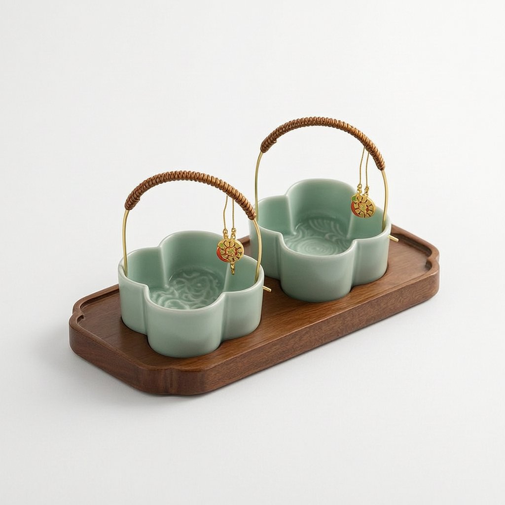 Ceramic Divided Snack Plate