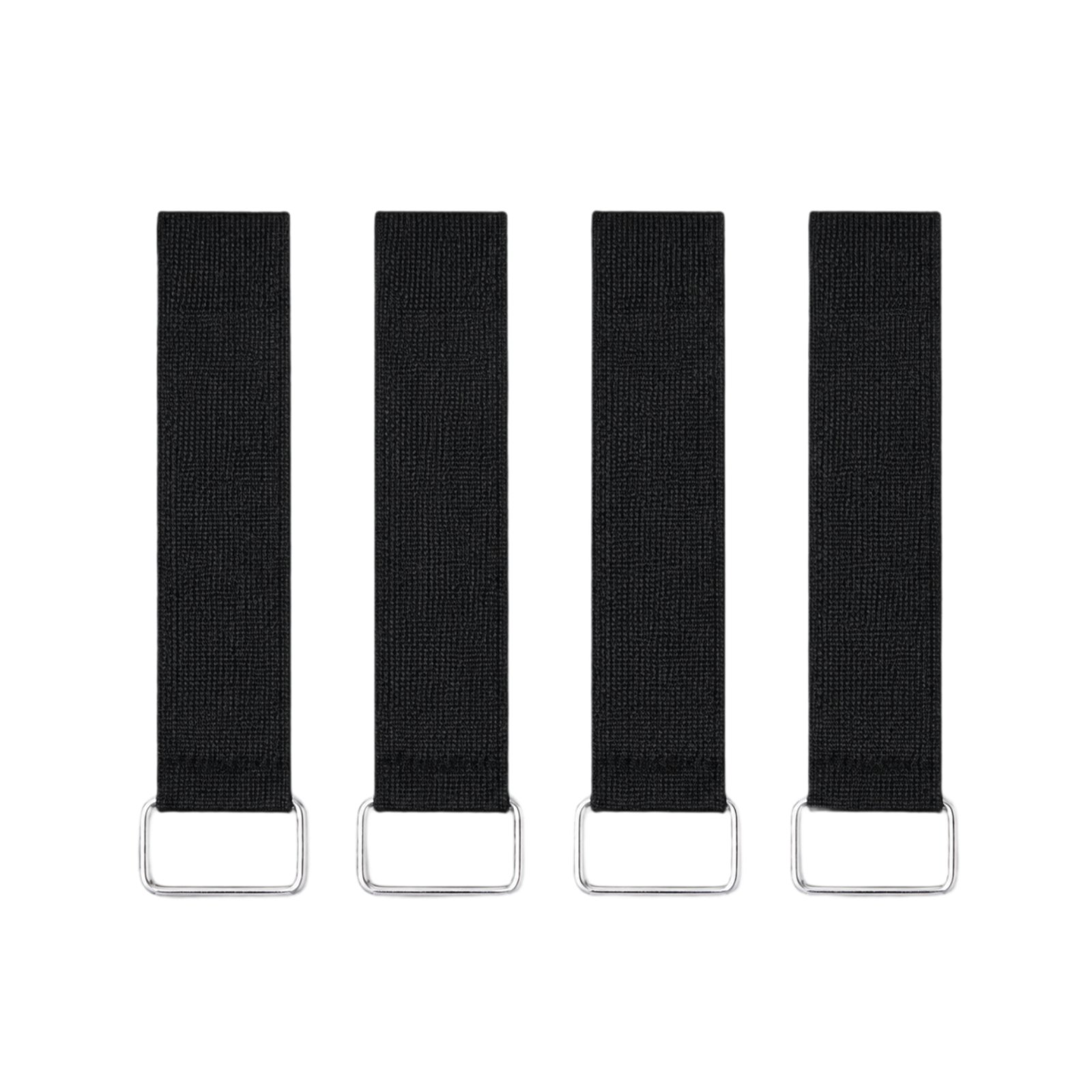 4-Piece Exercise Pedal Straps with Stainless Steel Buckle
