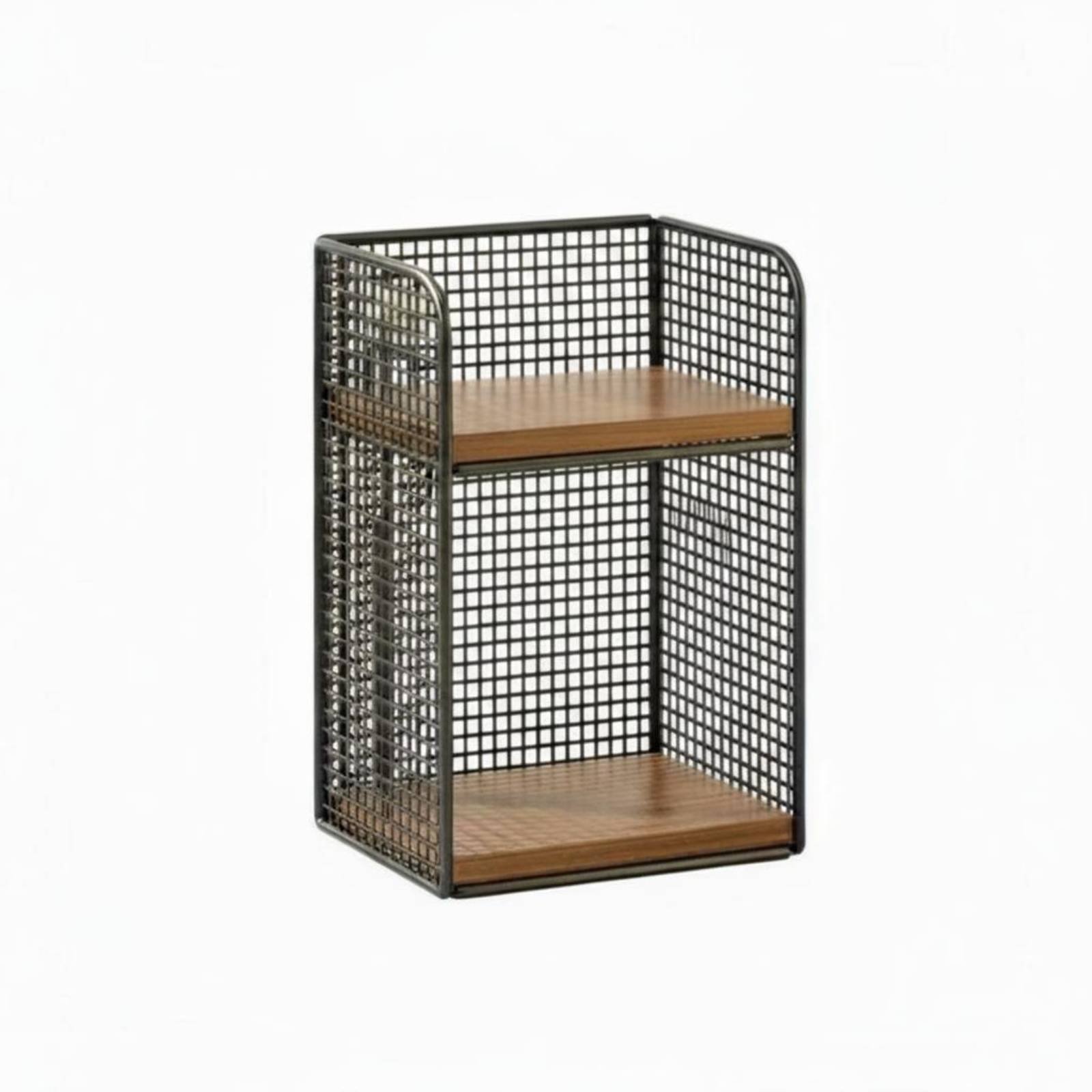 Multi-Layer Desktop Bookshelf – Size M, Black Teak 2-layer