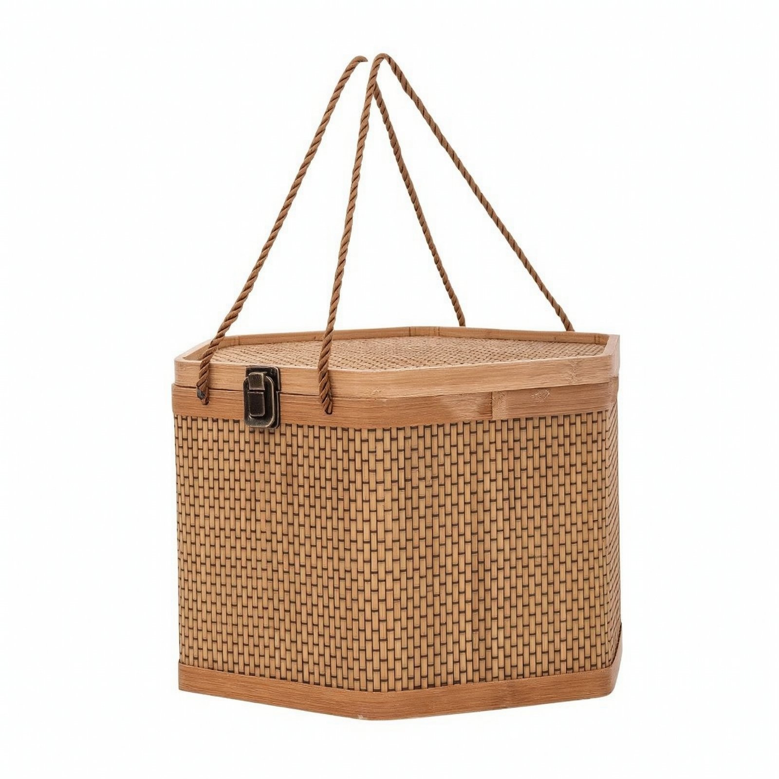 Hexagonal Bamboo Basket
