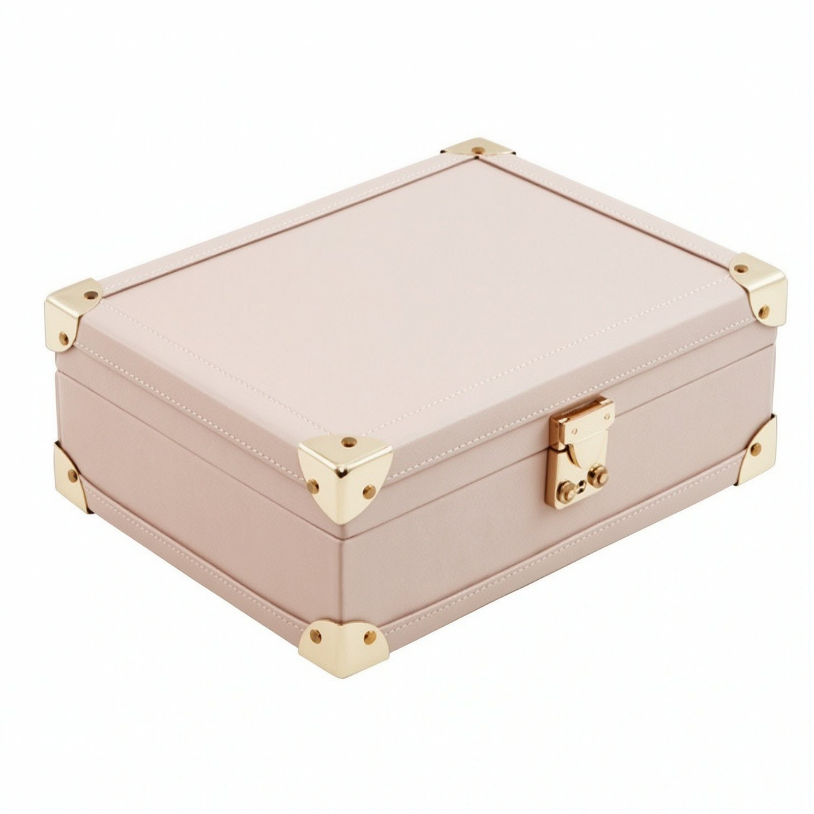 Hard-Sided Jewelry Box with Mirror