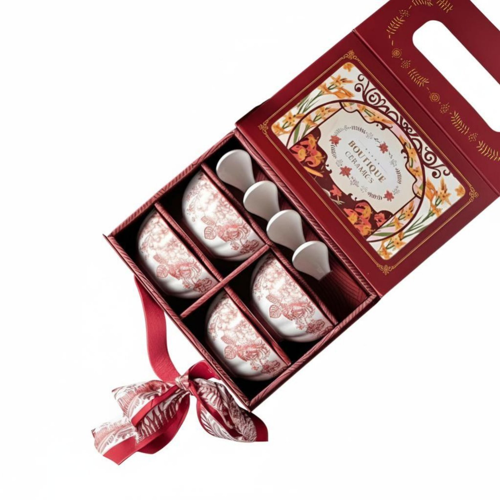 Underglaze Red Ceramic Dinnerware Set