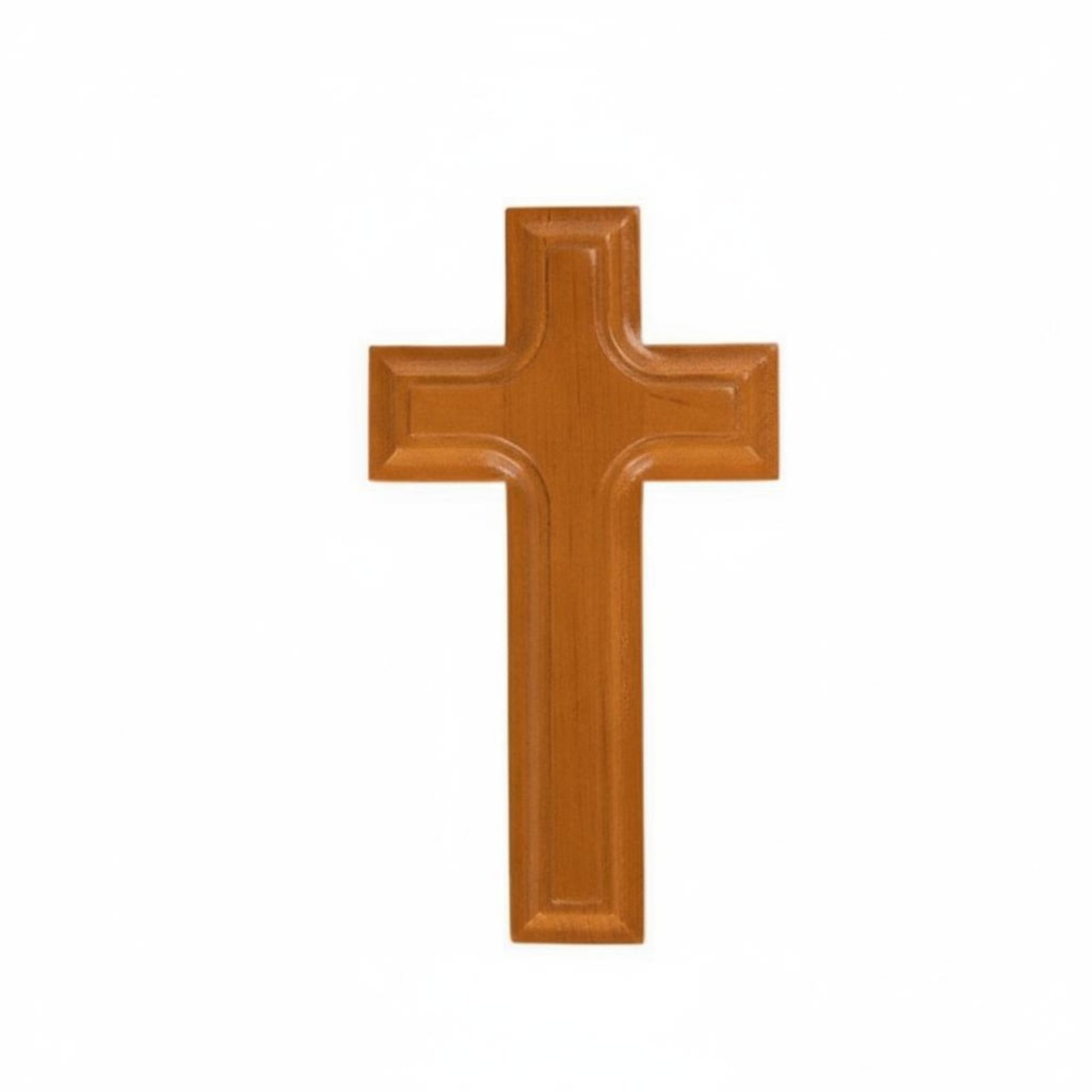 Beech Wood Cross Ornament