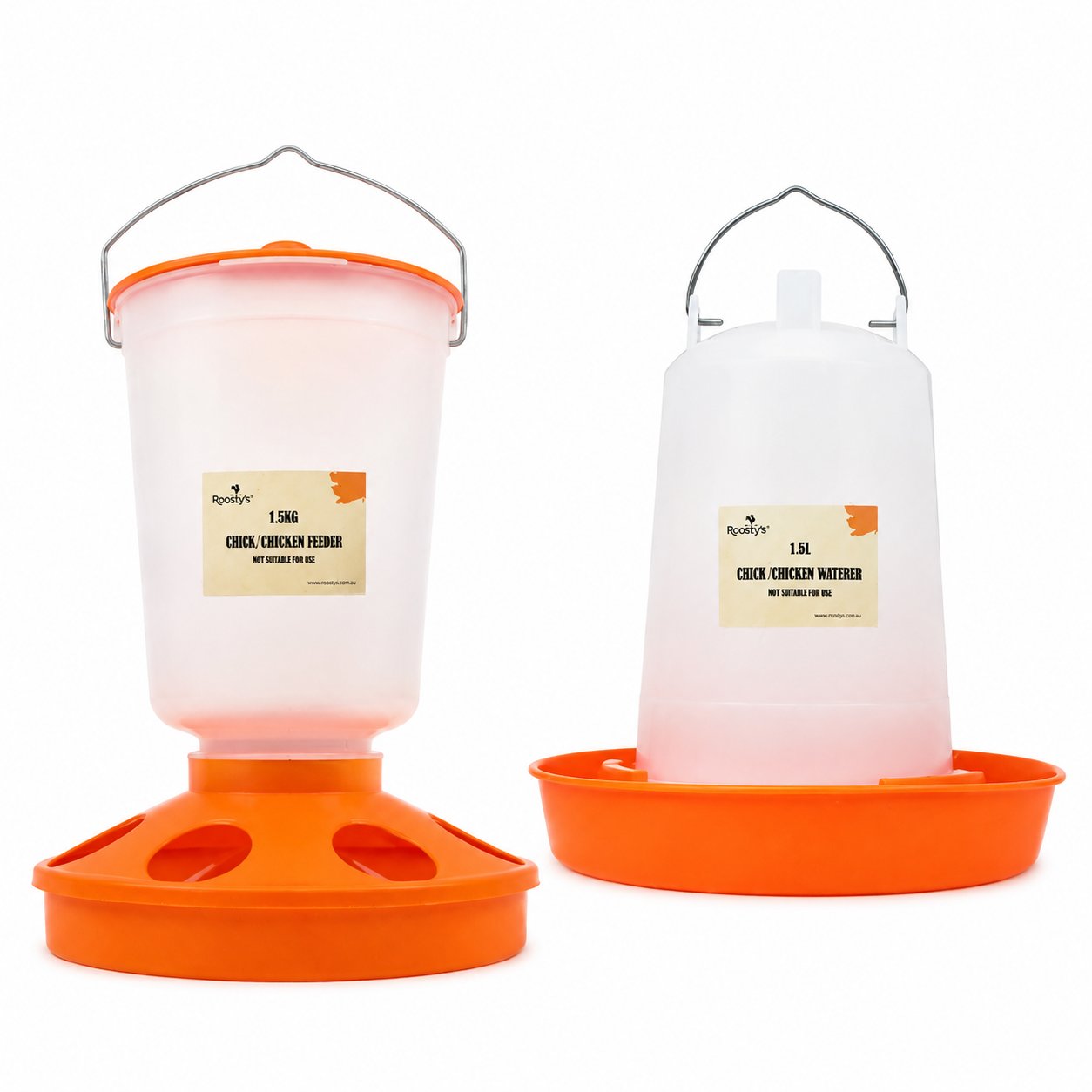 Chicken Feeder and Water Dispenser Set