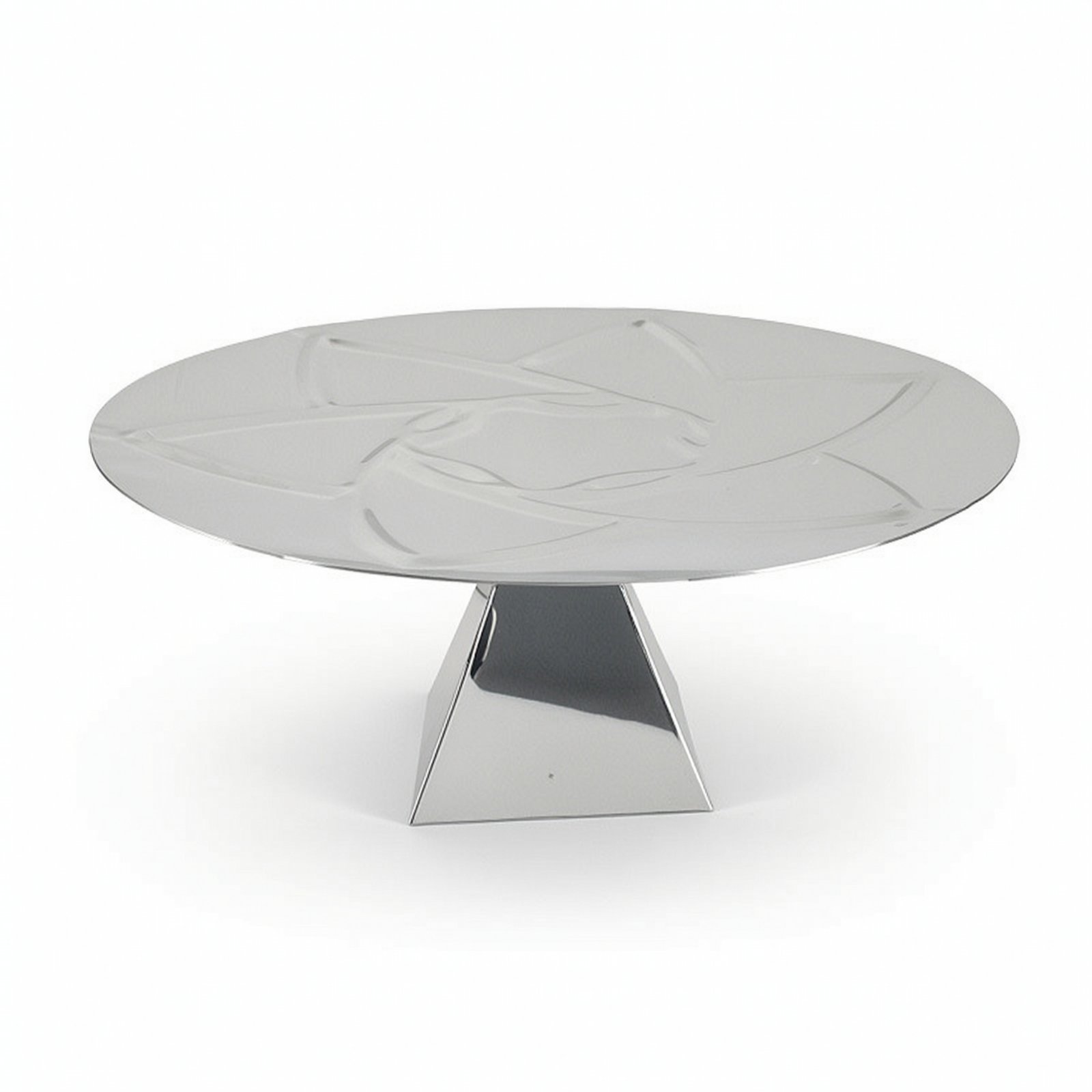 Stainless Steel Pedestal Tray – Printed 360