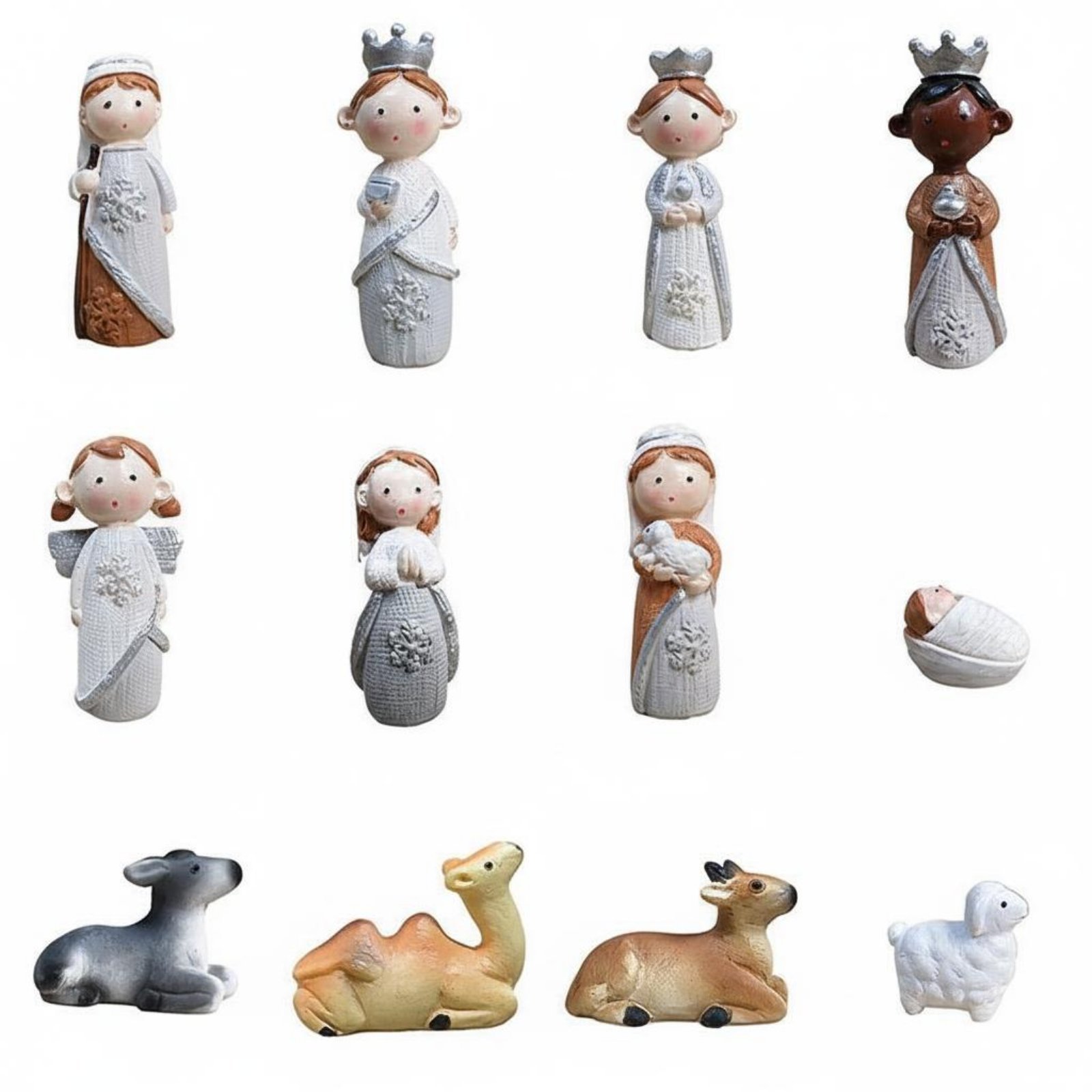 12-Piece Nativity Figurines