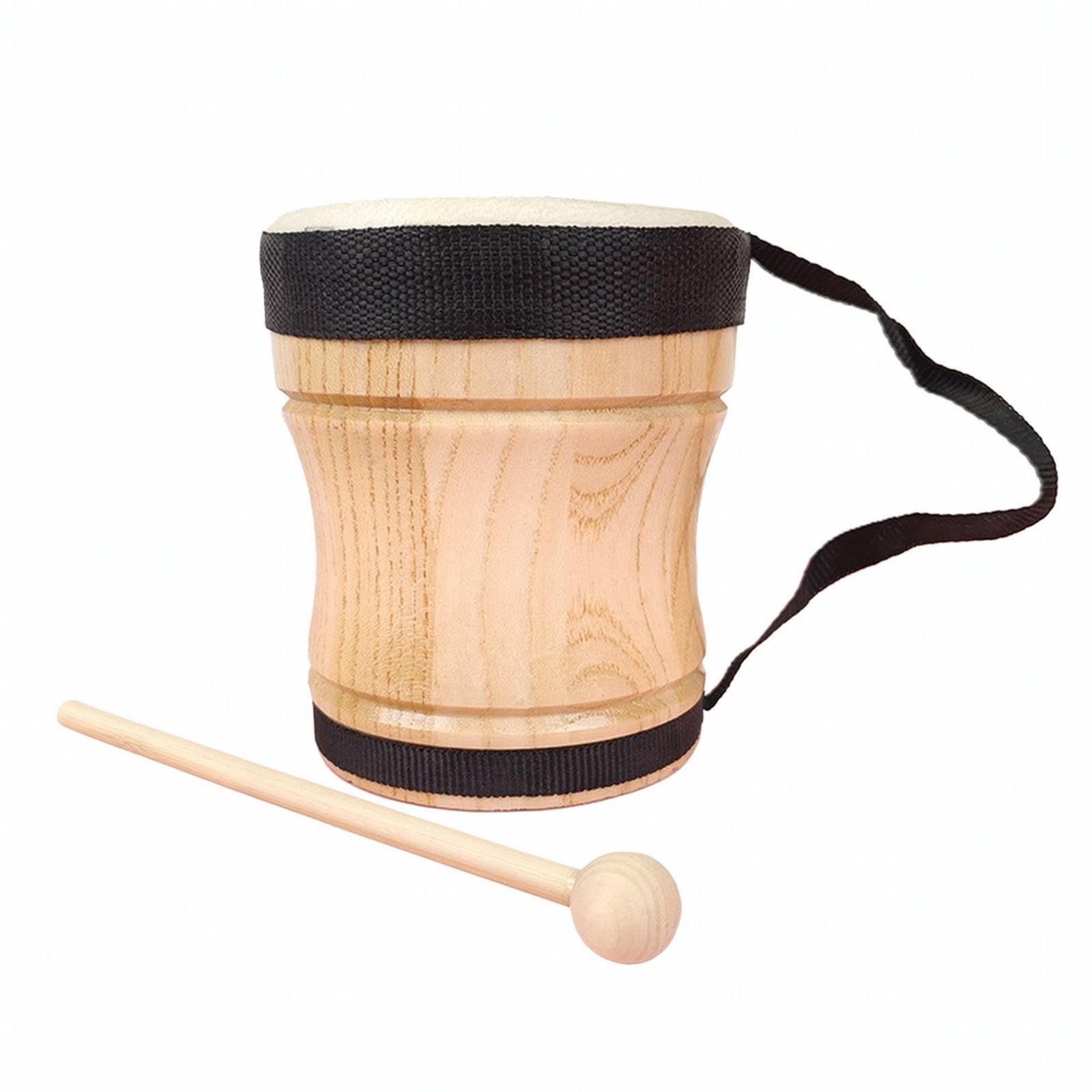Wooden Drum with Mallet