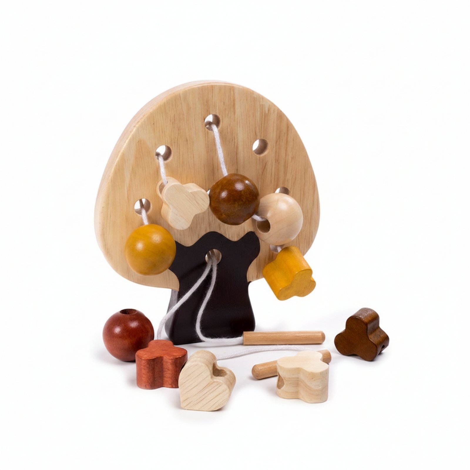 Wood Bead Threading Toy