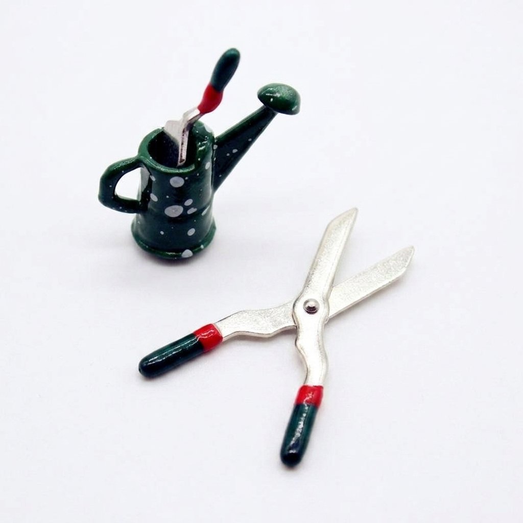 Metal Dollhouse Garden Tools
