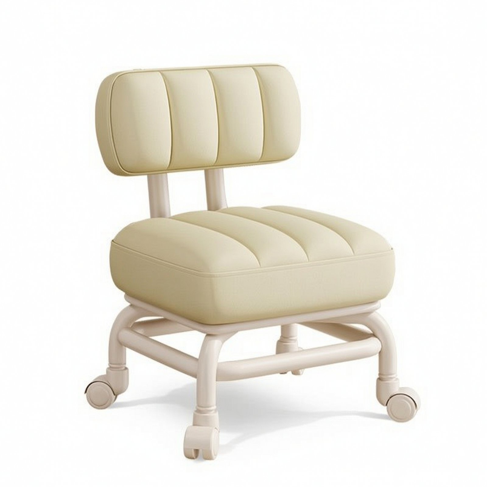 Padded Rolling Stool