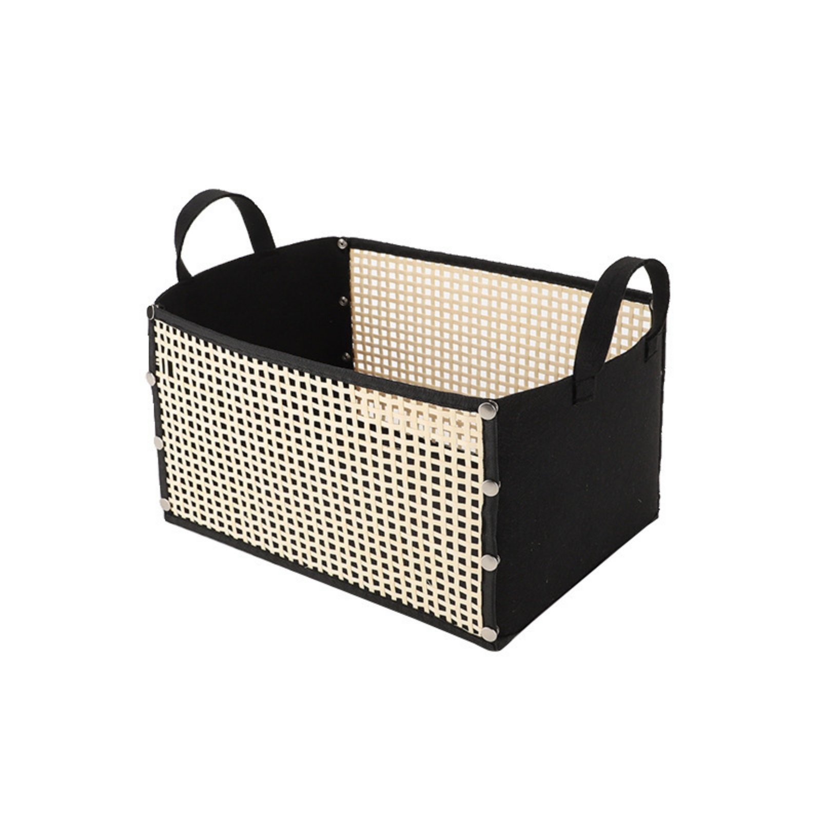 Bamboo Felt Storage Basket