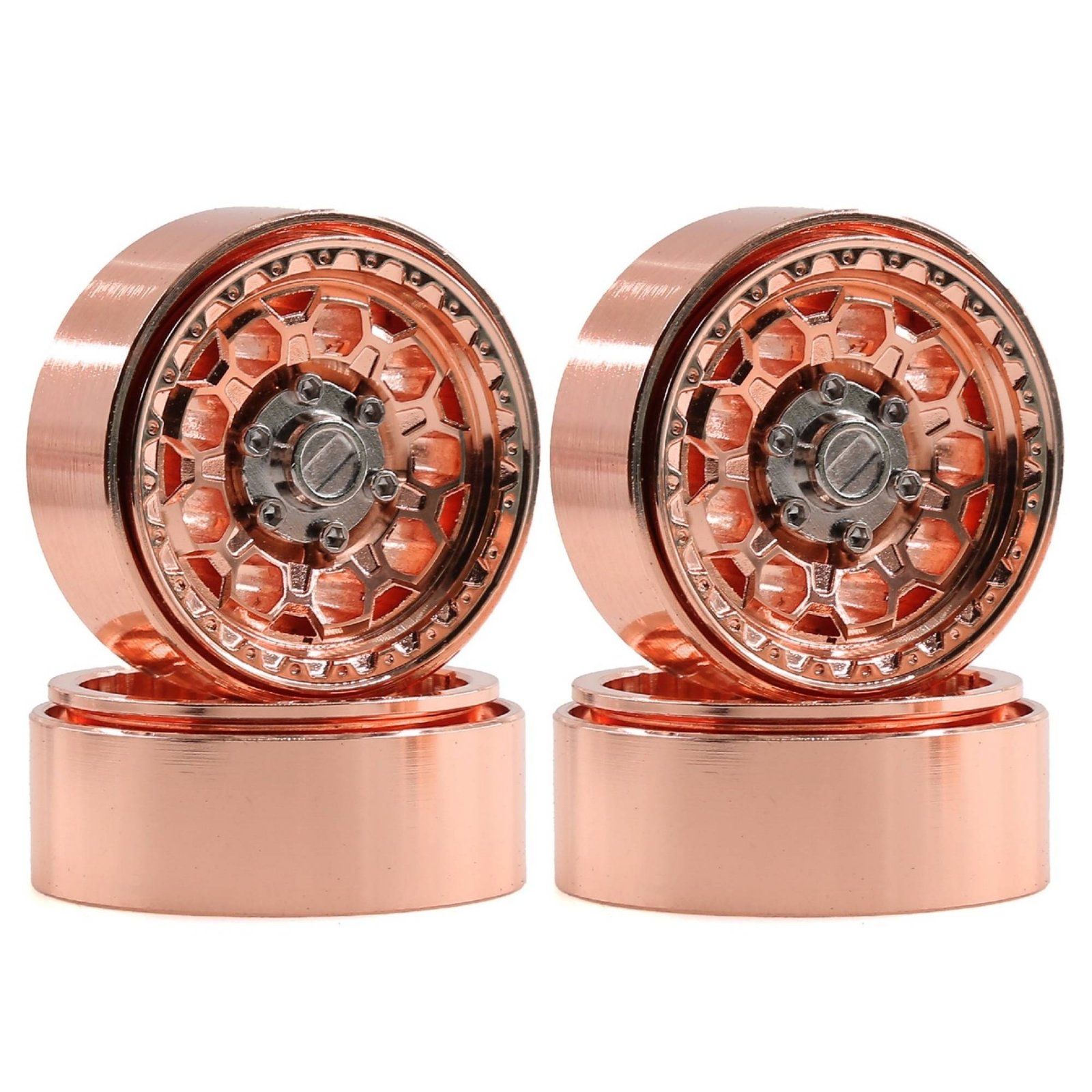 4-Piece 1/18 Scale RC Wheel Hubs