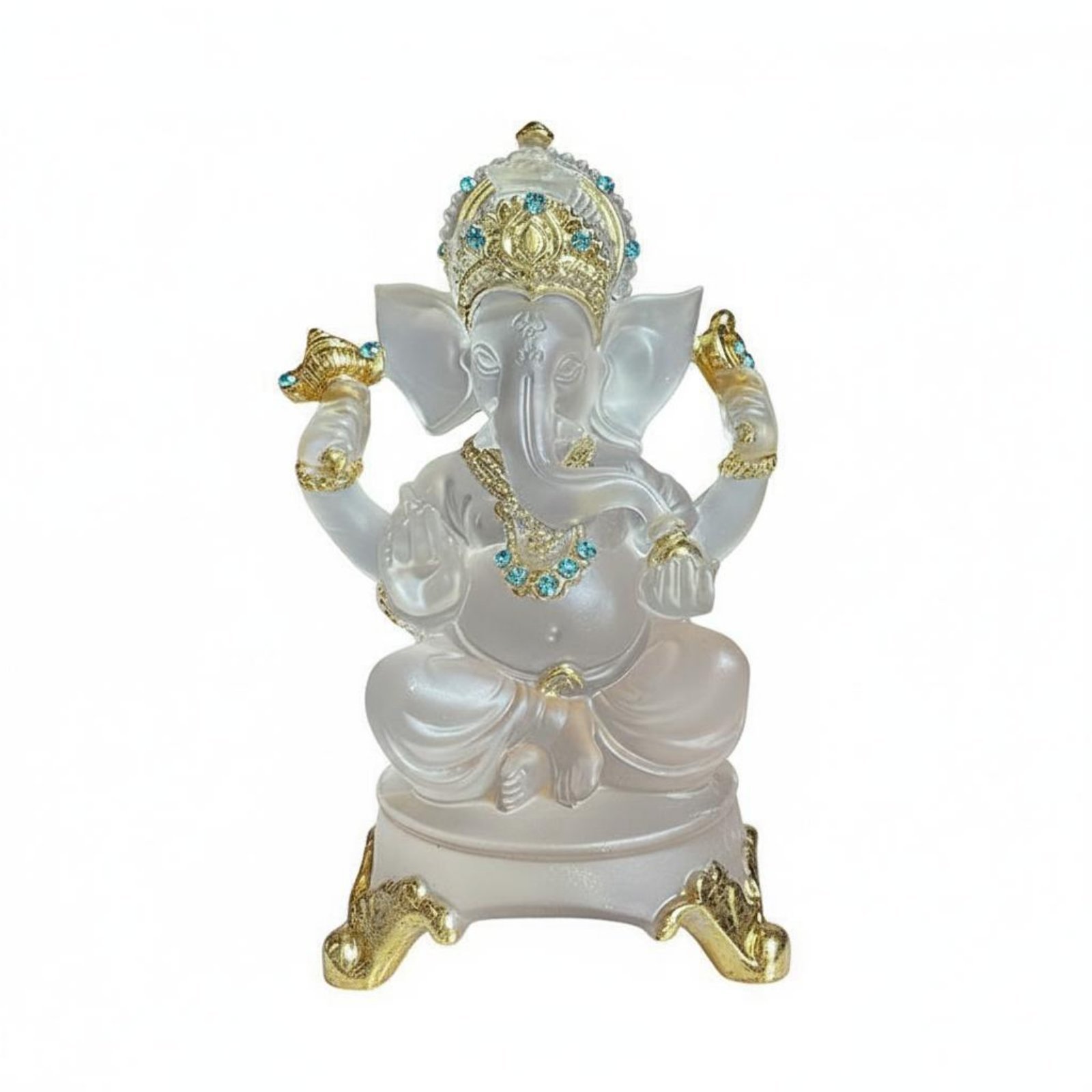 Transparent Resin Remover of Obstacles Statue