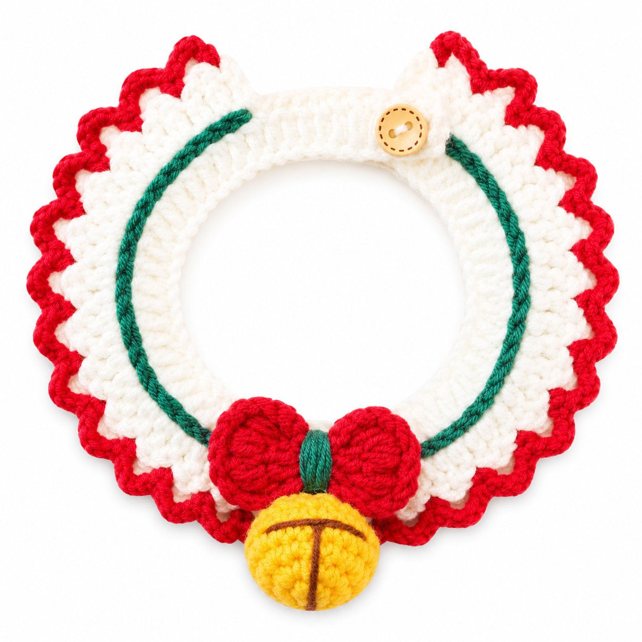 Pet Christmas Scarf and Hat Set