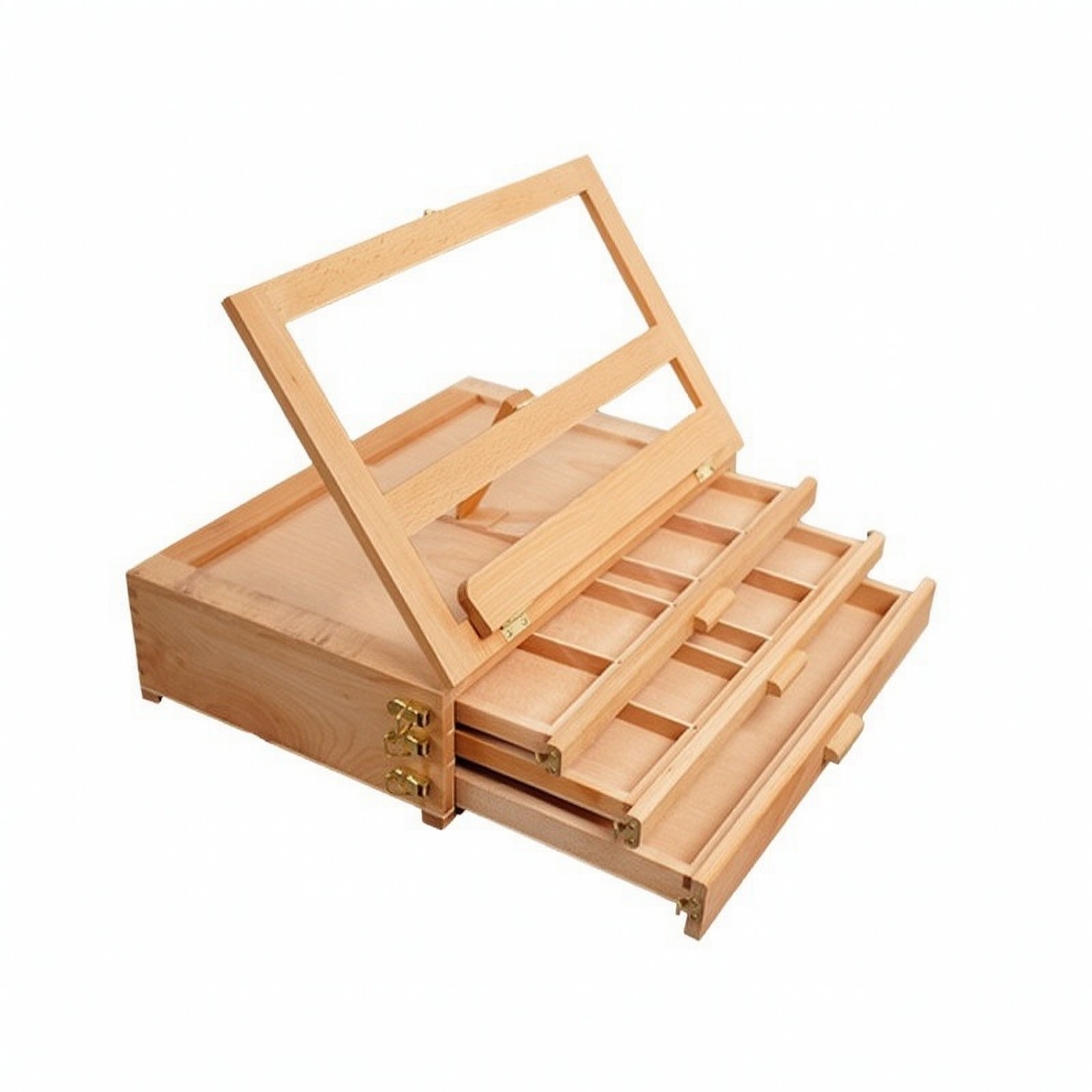 Wooden Tabletop Easel 3 Drawers
