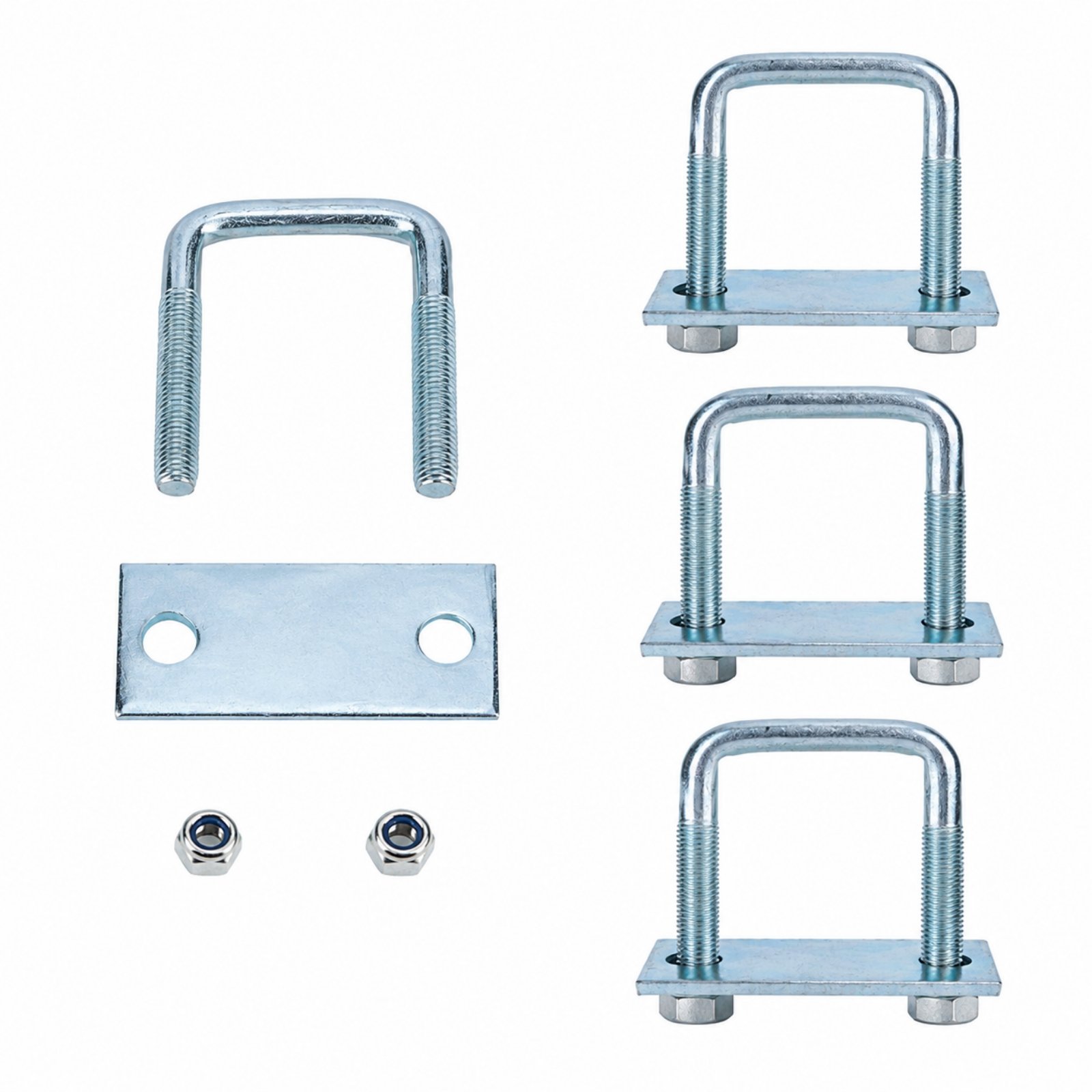 4-Piece Galvanized Steel Spring Clamp