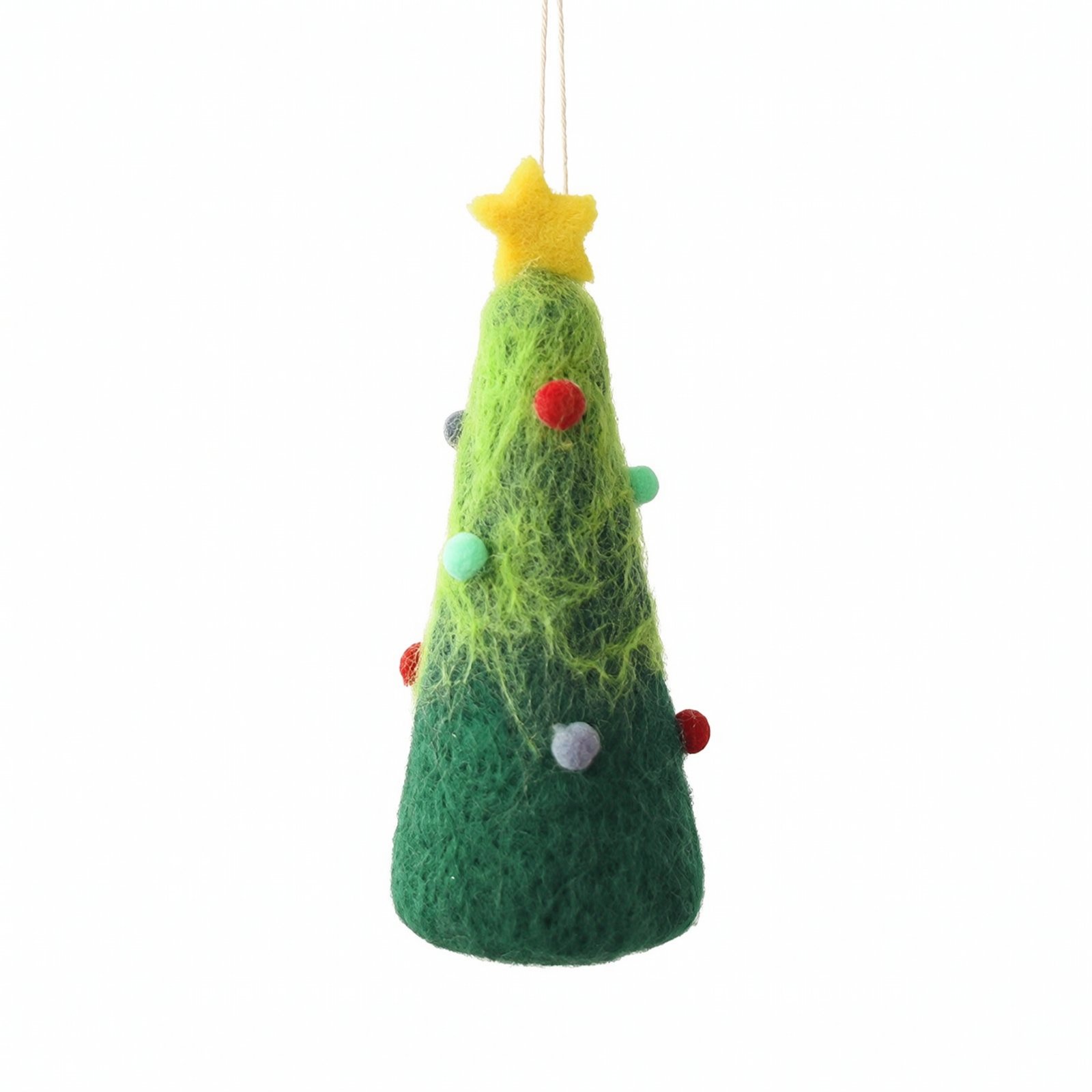 Felt Tree Ornament with Star Topper