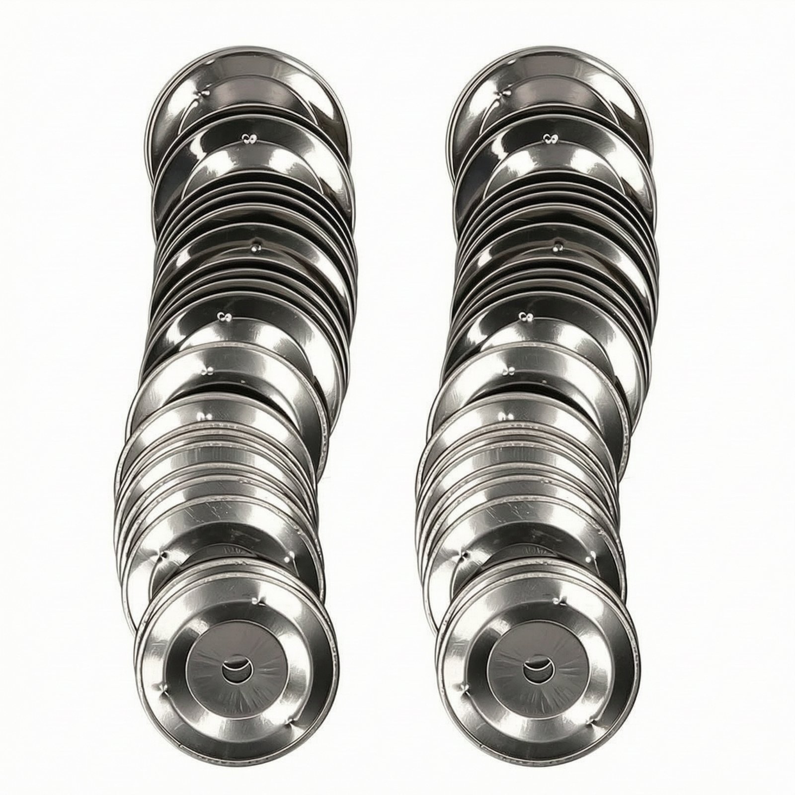 50-Piece Stainless Steel Tambourine Discs