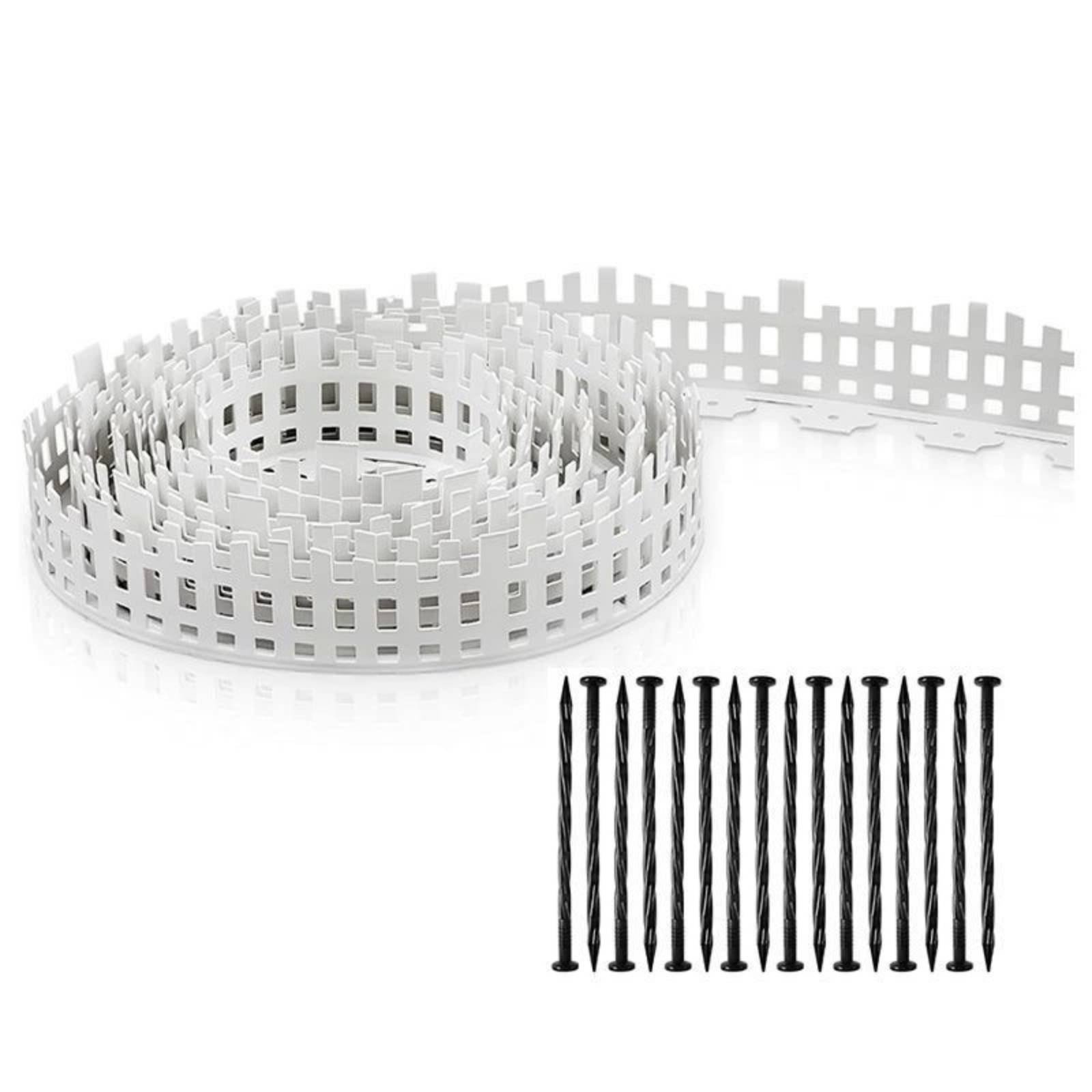 Picket-Style Garden Border Fence