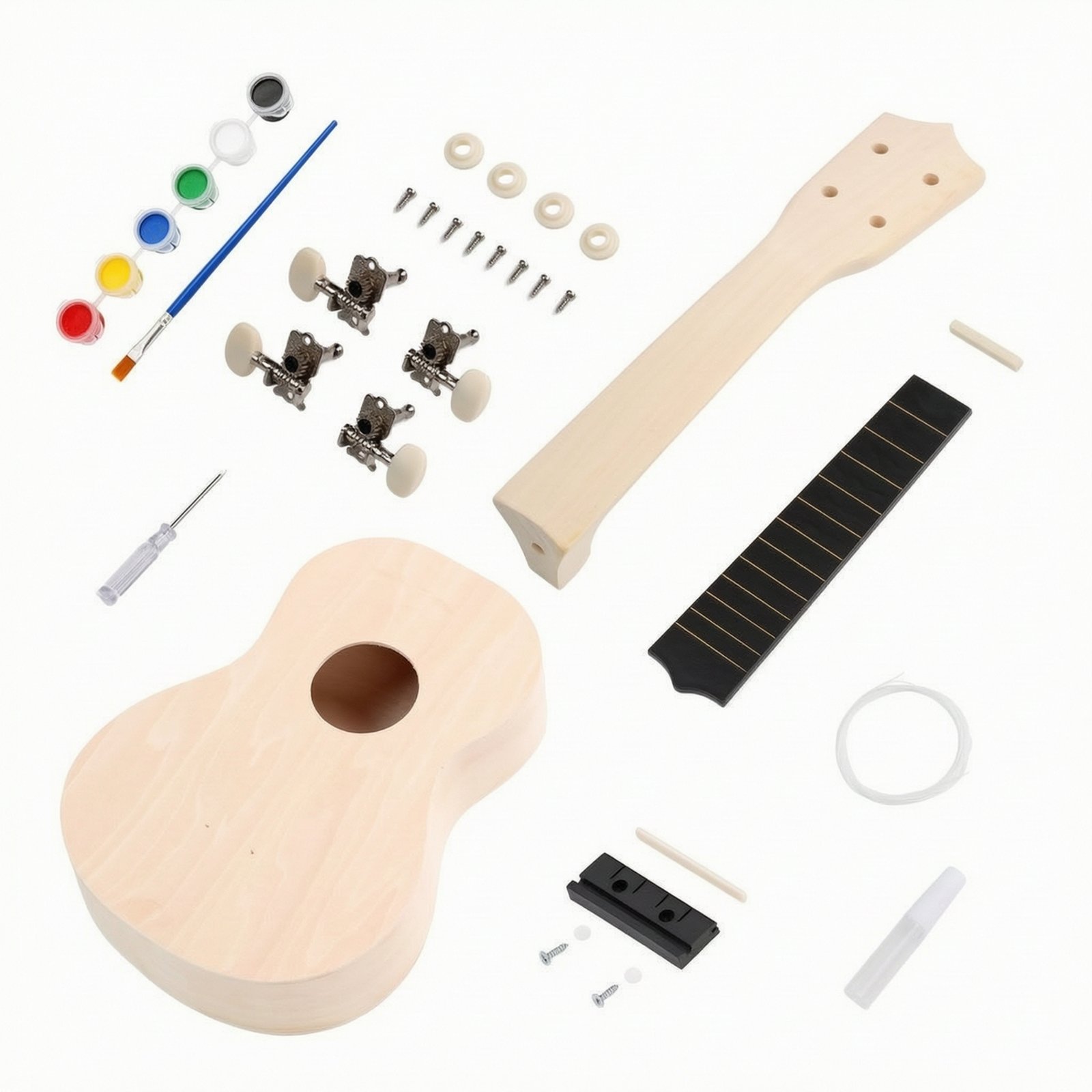 Unfinished Wood Ukulele Kit