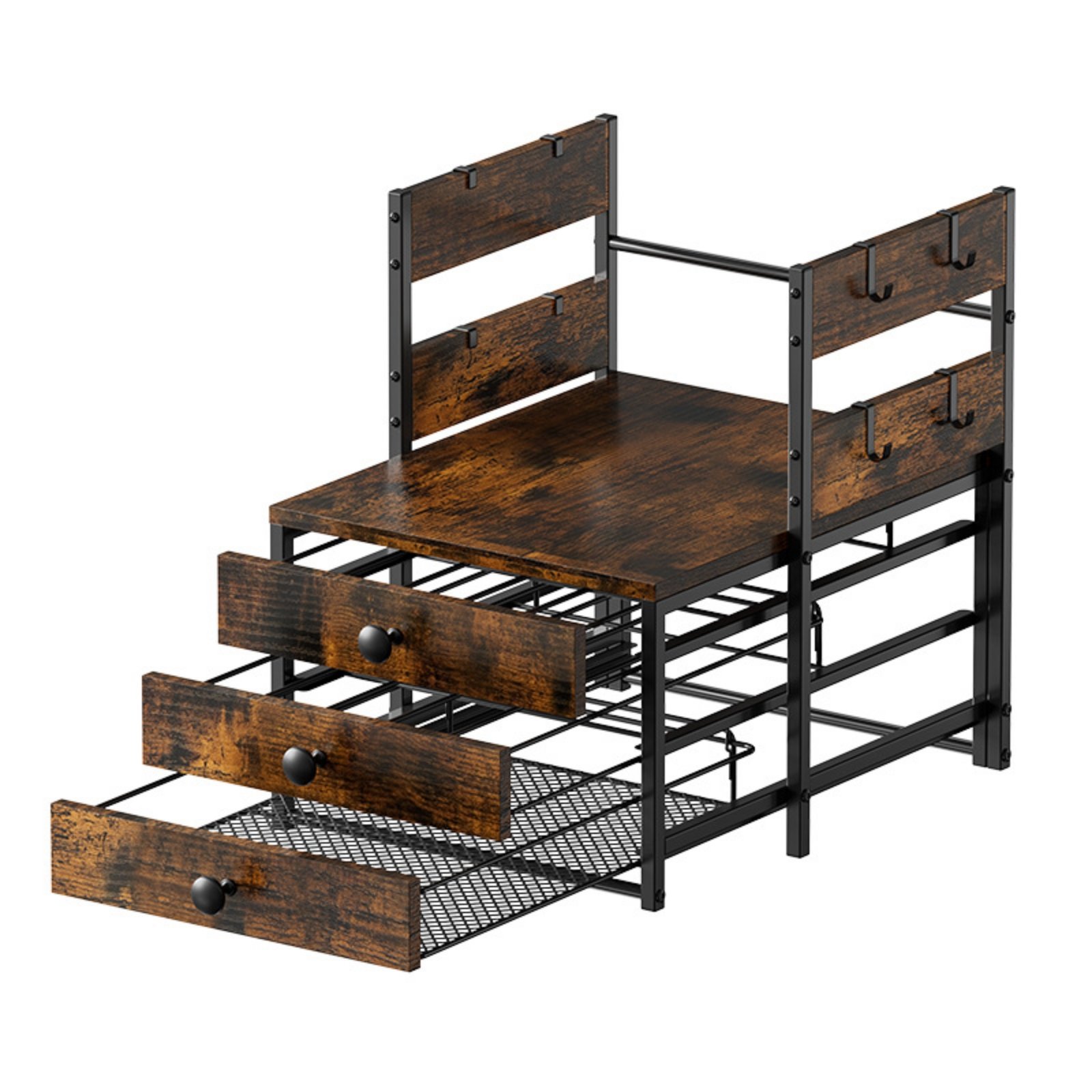 Bar Shelf with Drawers