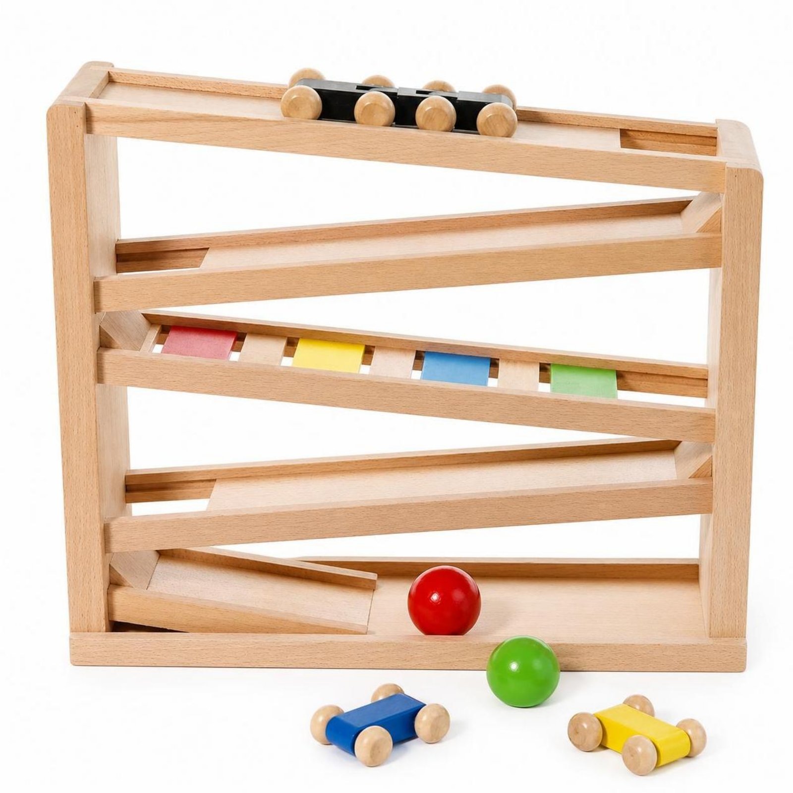 Beech Wood Rolling Track Toy