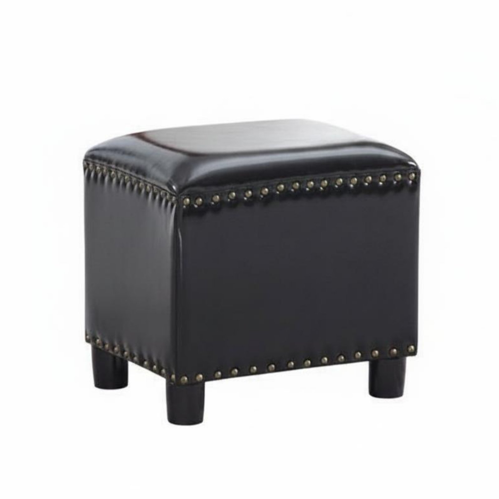Rectangular Leather Ottoman