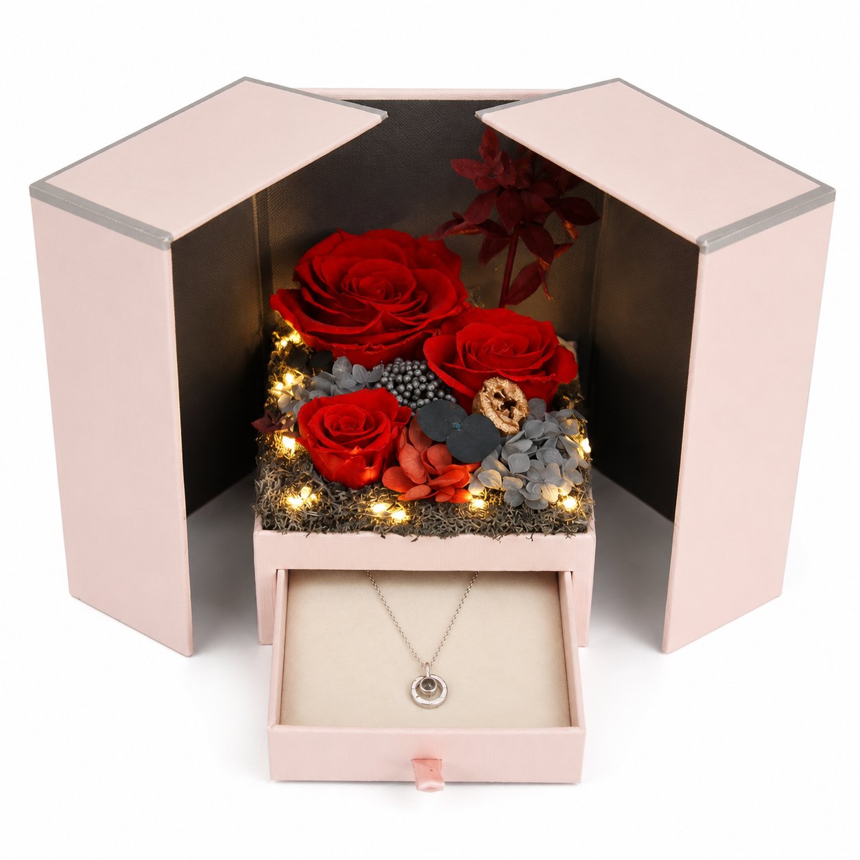 Preserved Rose Flower Bear
