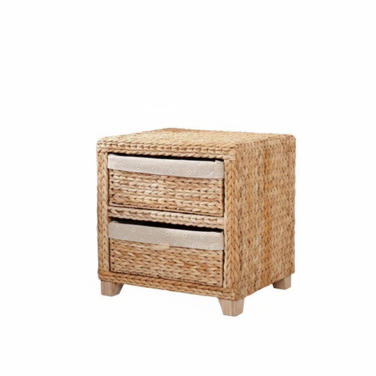 Woven Basket Drawer Cabinet