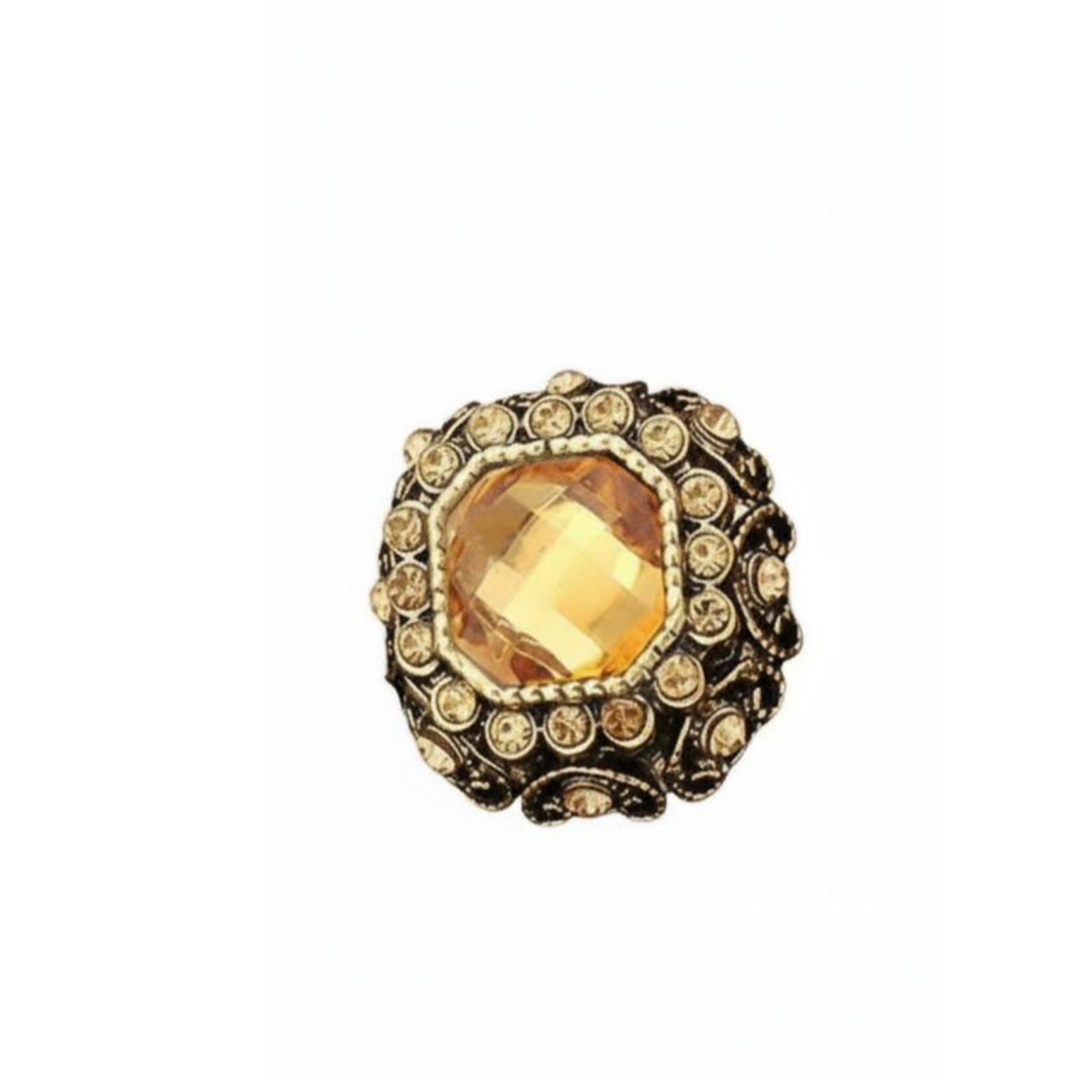 Rhinestone Metal Button
