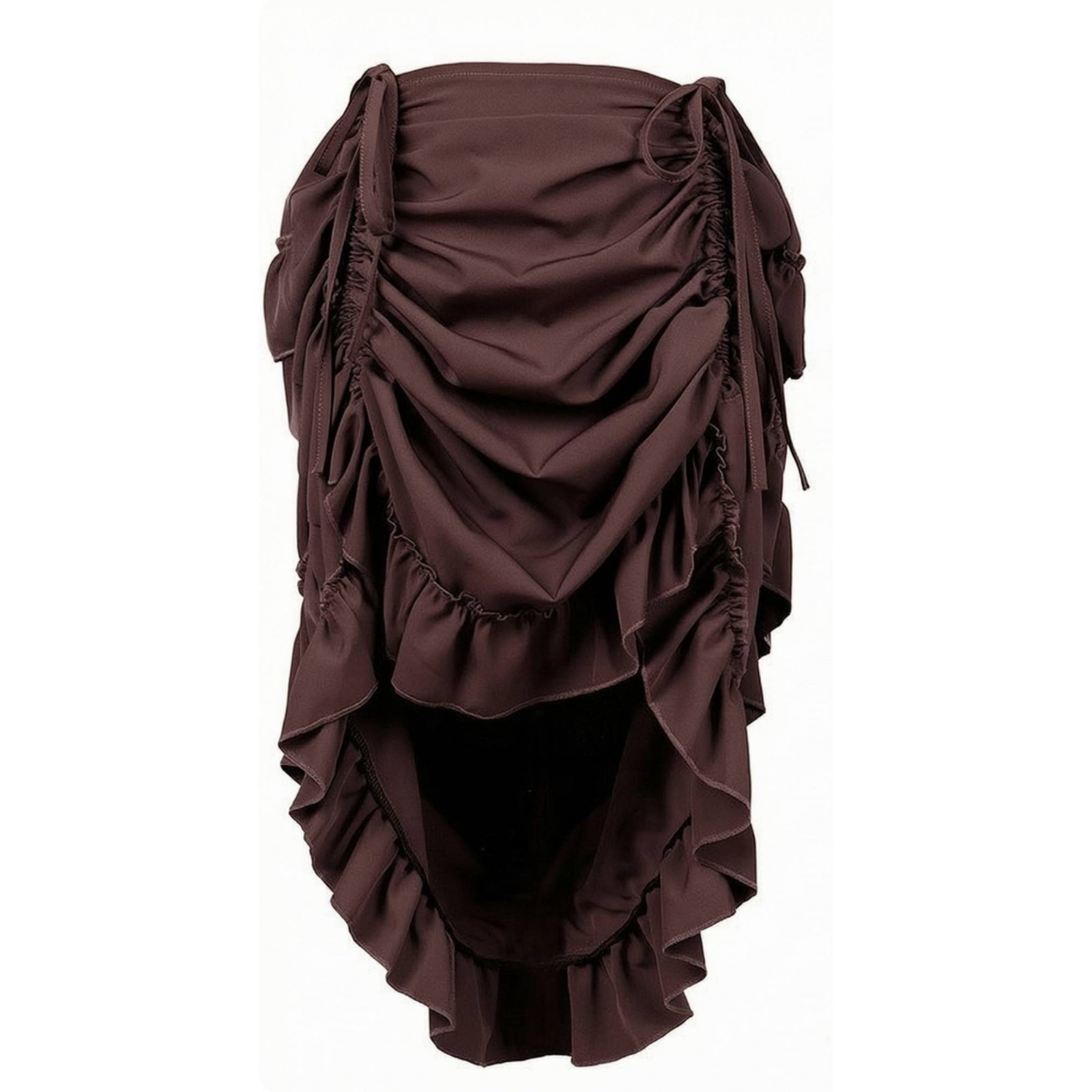 Ruched Skirt with Drawstrings