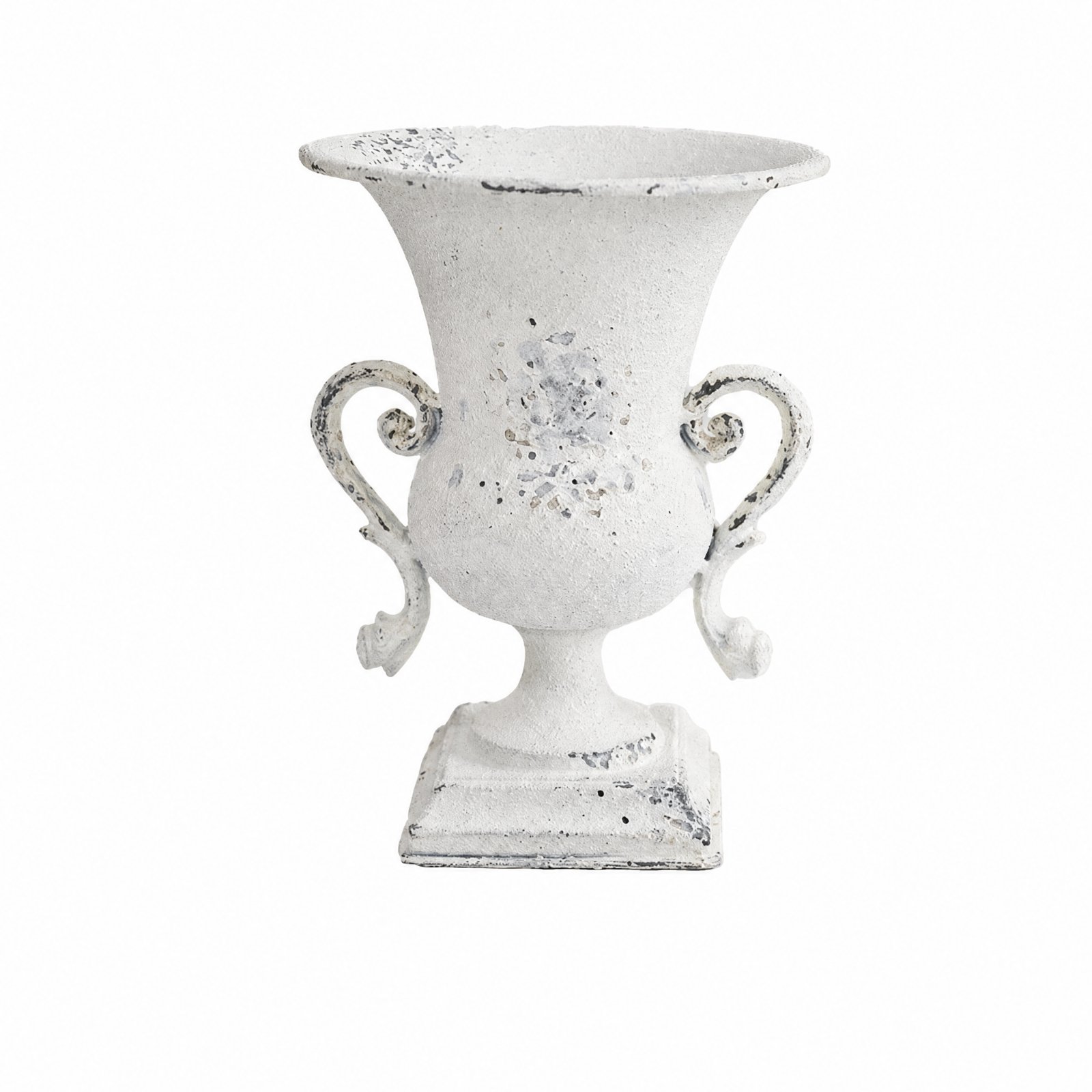 Distressed Metal Urn Vase – 22w603gb