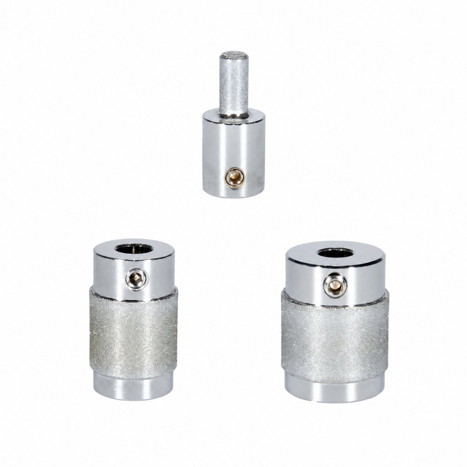 3-Piece Diamond Grinding Wheel with Chrome Body