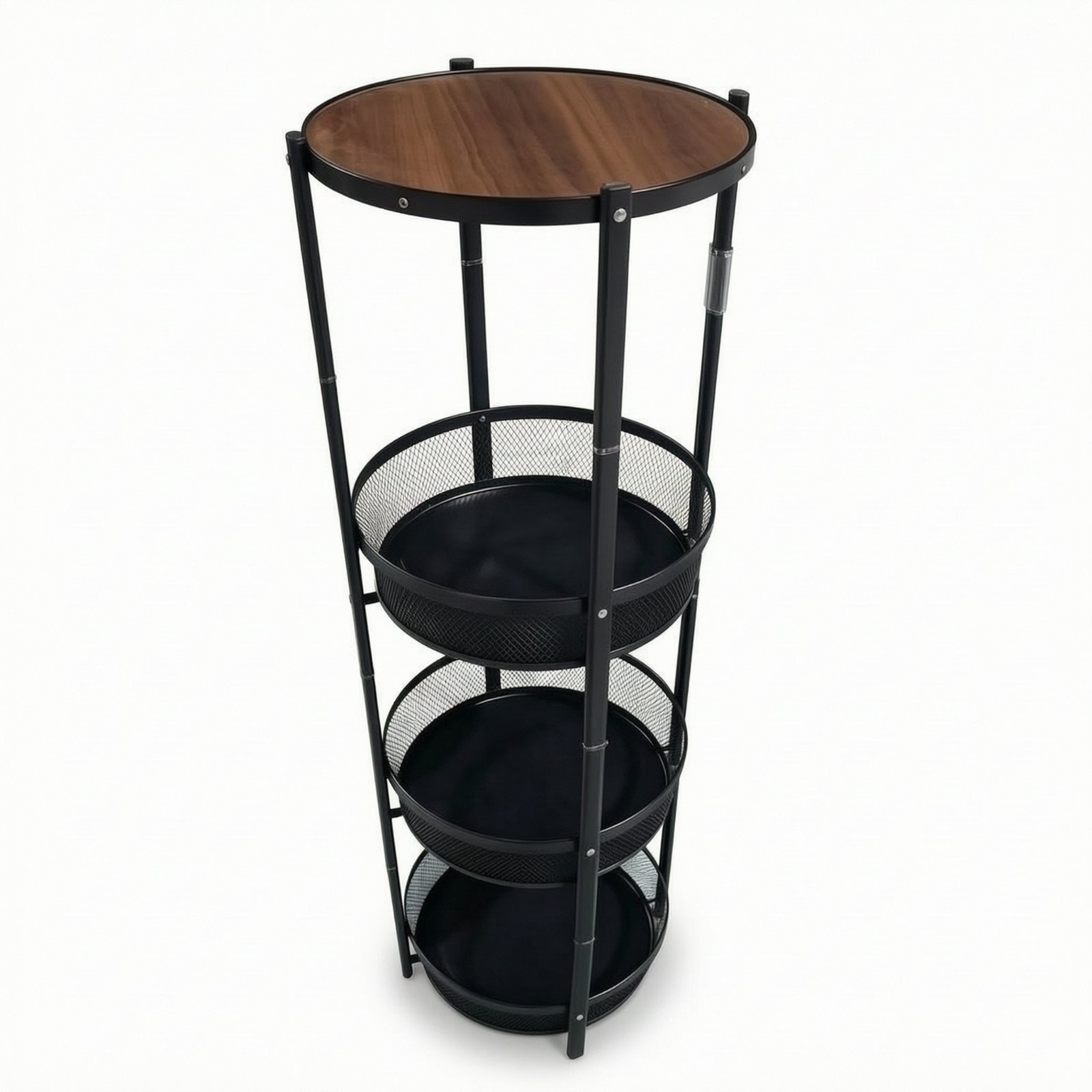 Wood Top Rolling Cart
