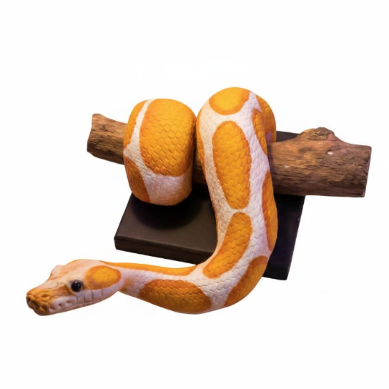 Gold Ball Python Wall Sculpture