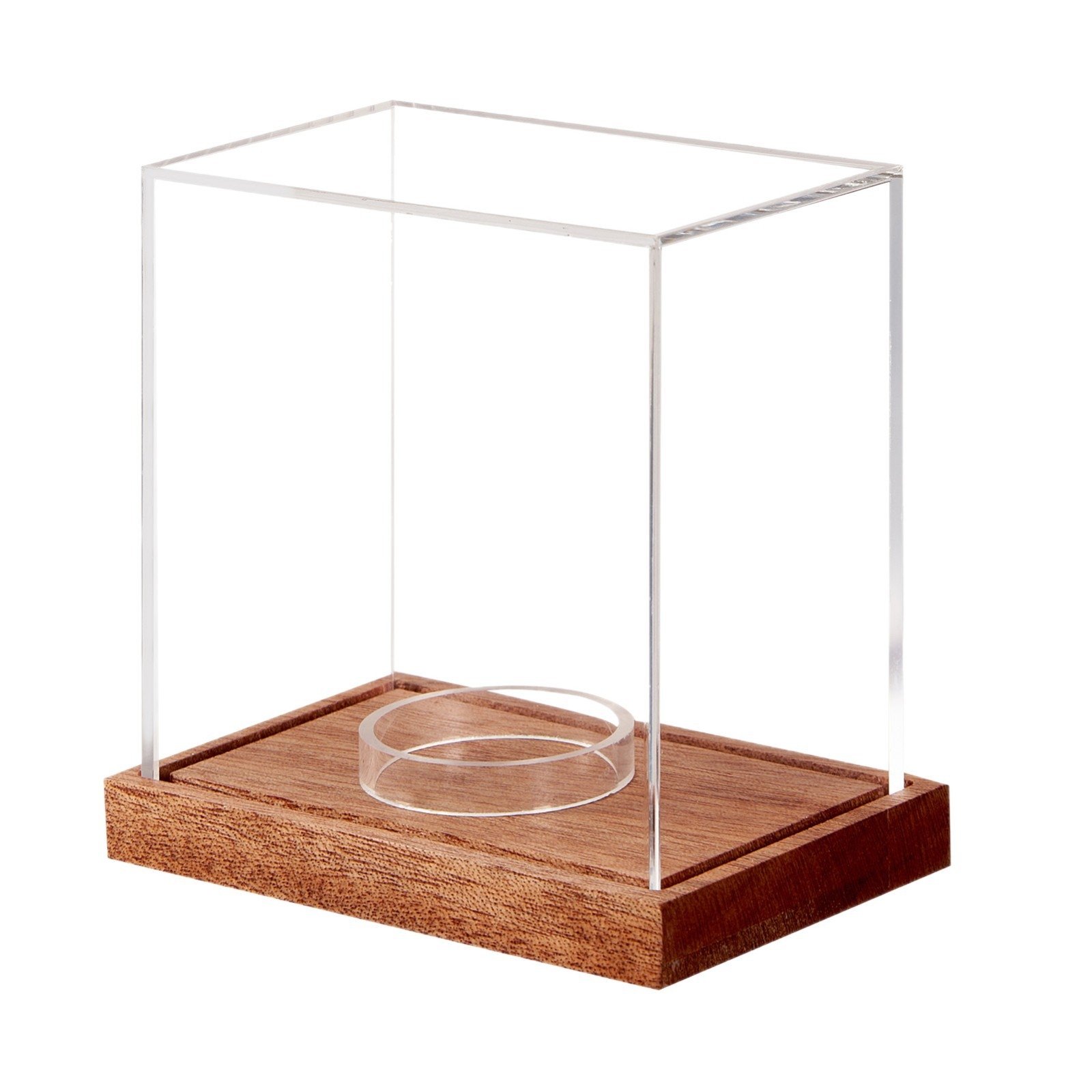 Hockey Puck Display Case Wooden Base