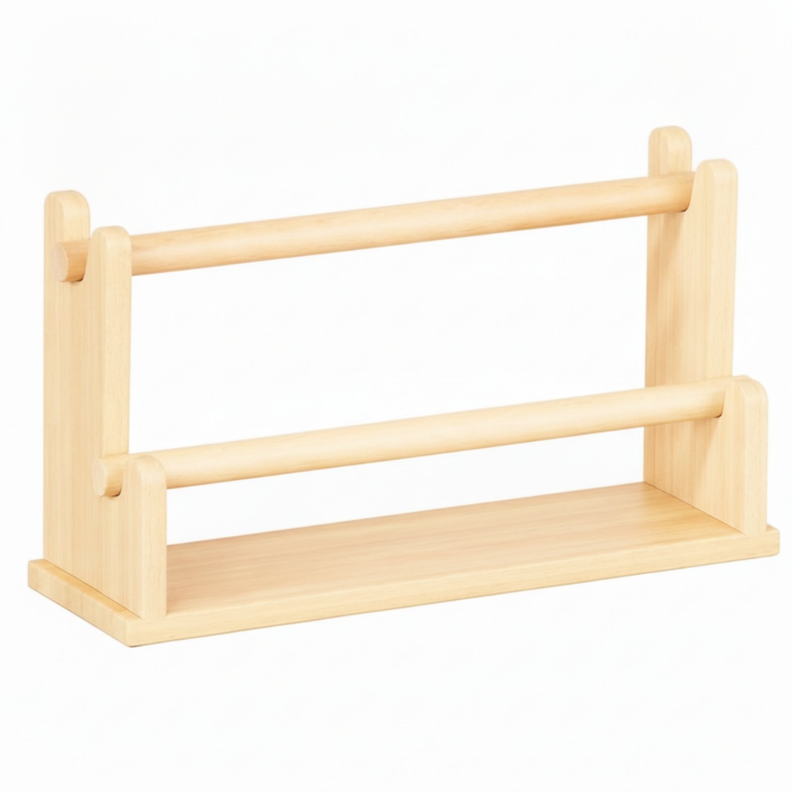 Wood Jewelry Organizer with Removable Rods