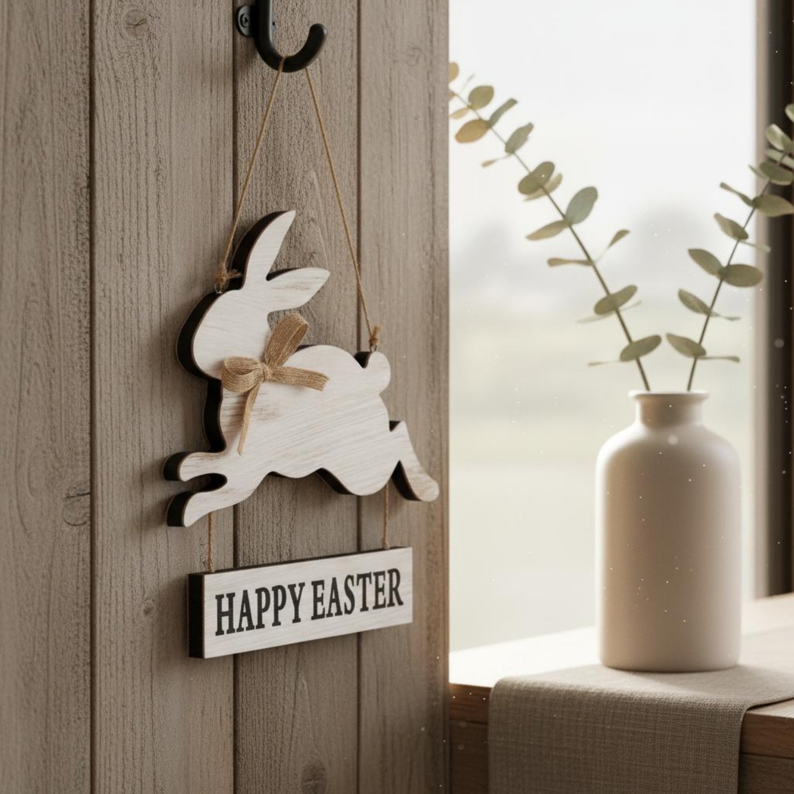 Wooden Easter Bunny Ornament