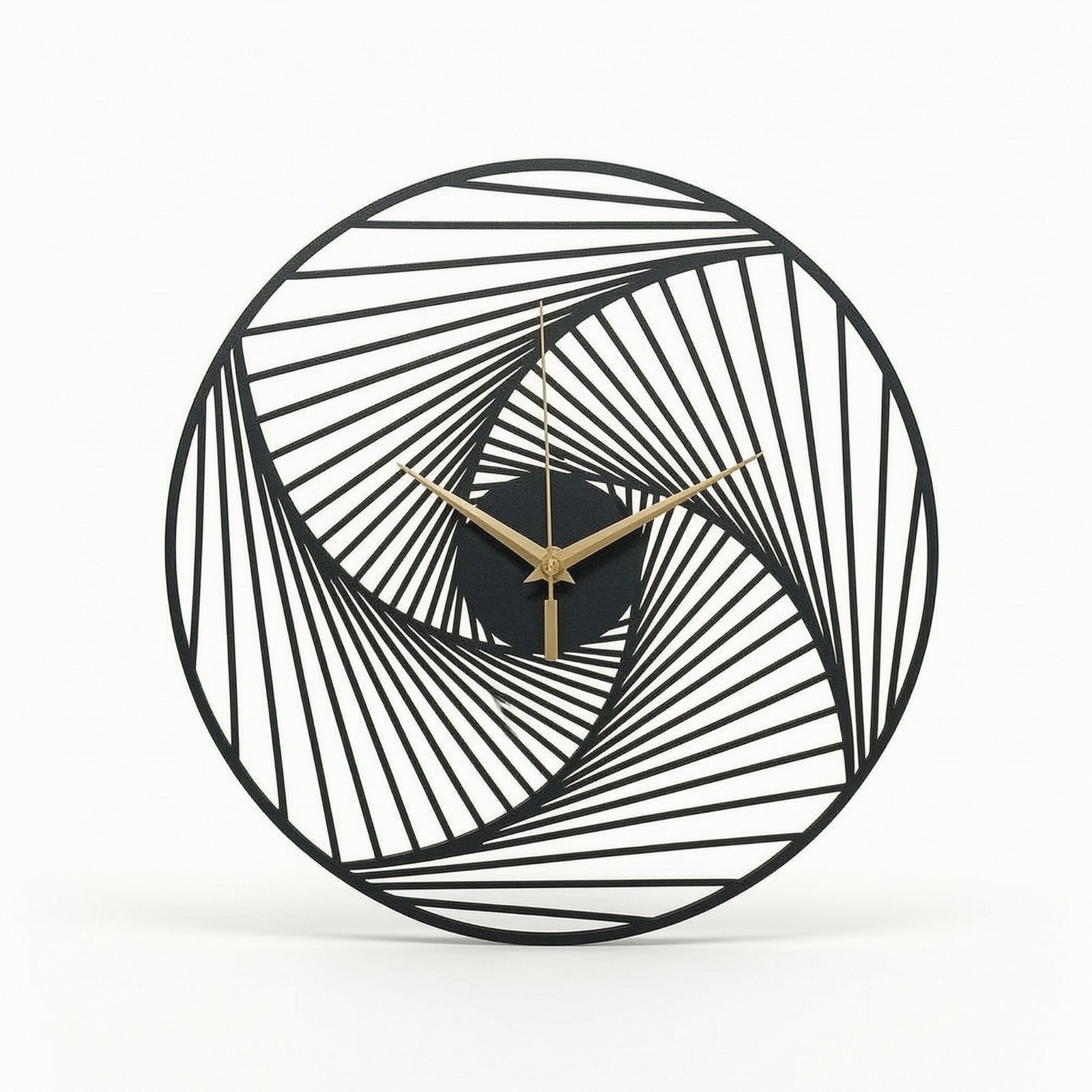 Black Metal Wall Clock