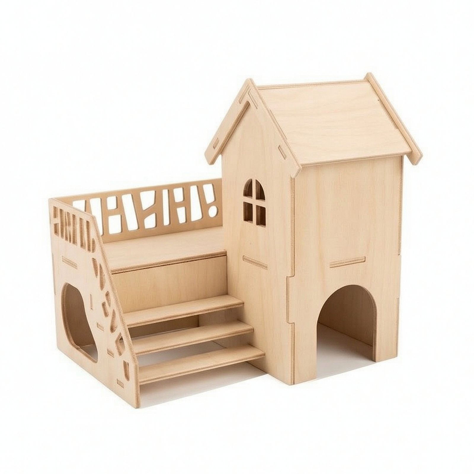 Wood Hamster Exploration Toy