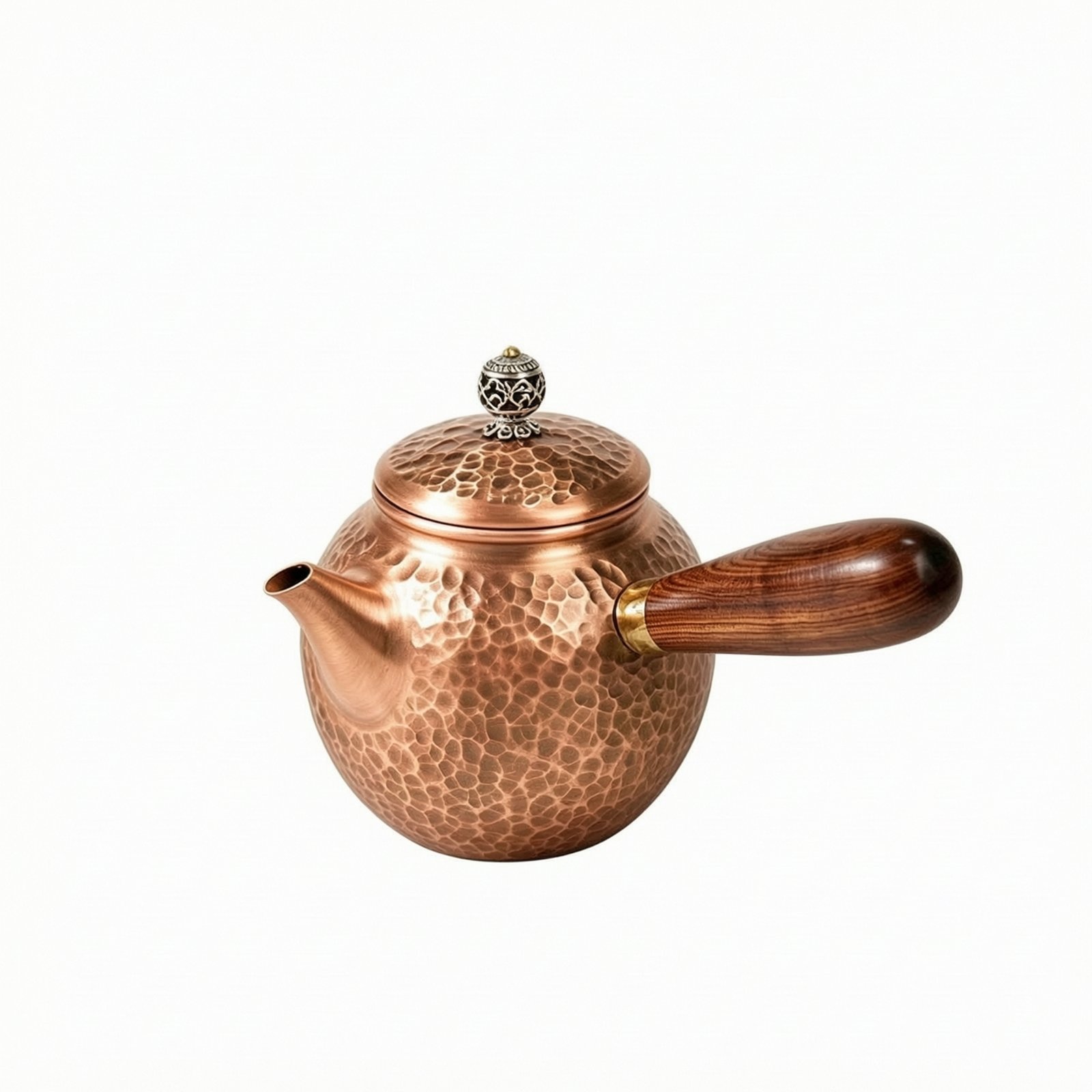 Copper Teapot Wooden Handle